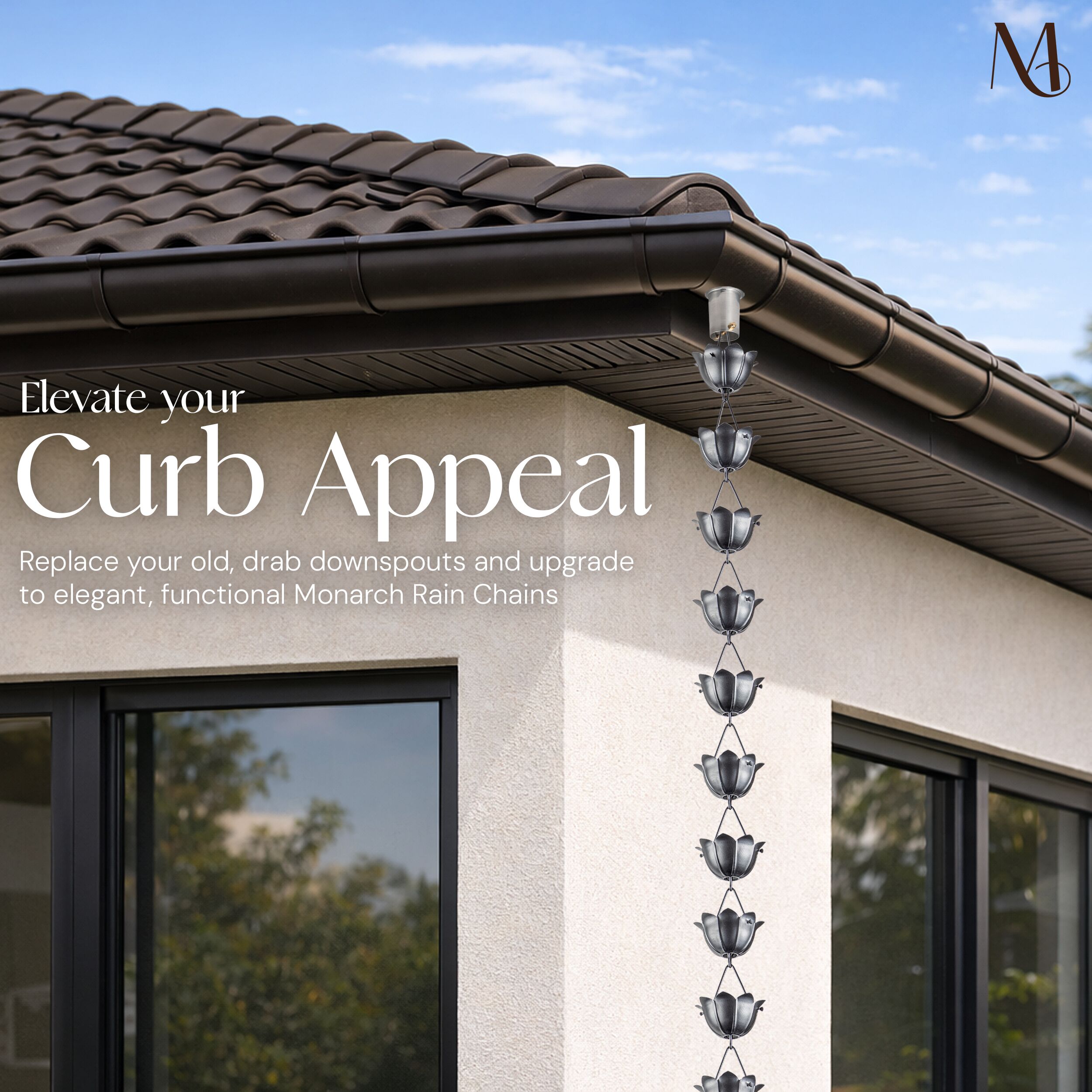 Monarch Rain Chains 18023 Rain-Chains - View #6