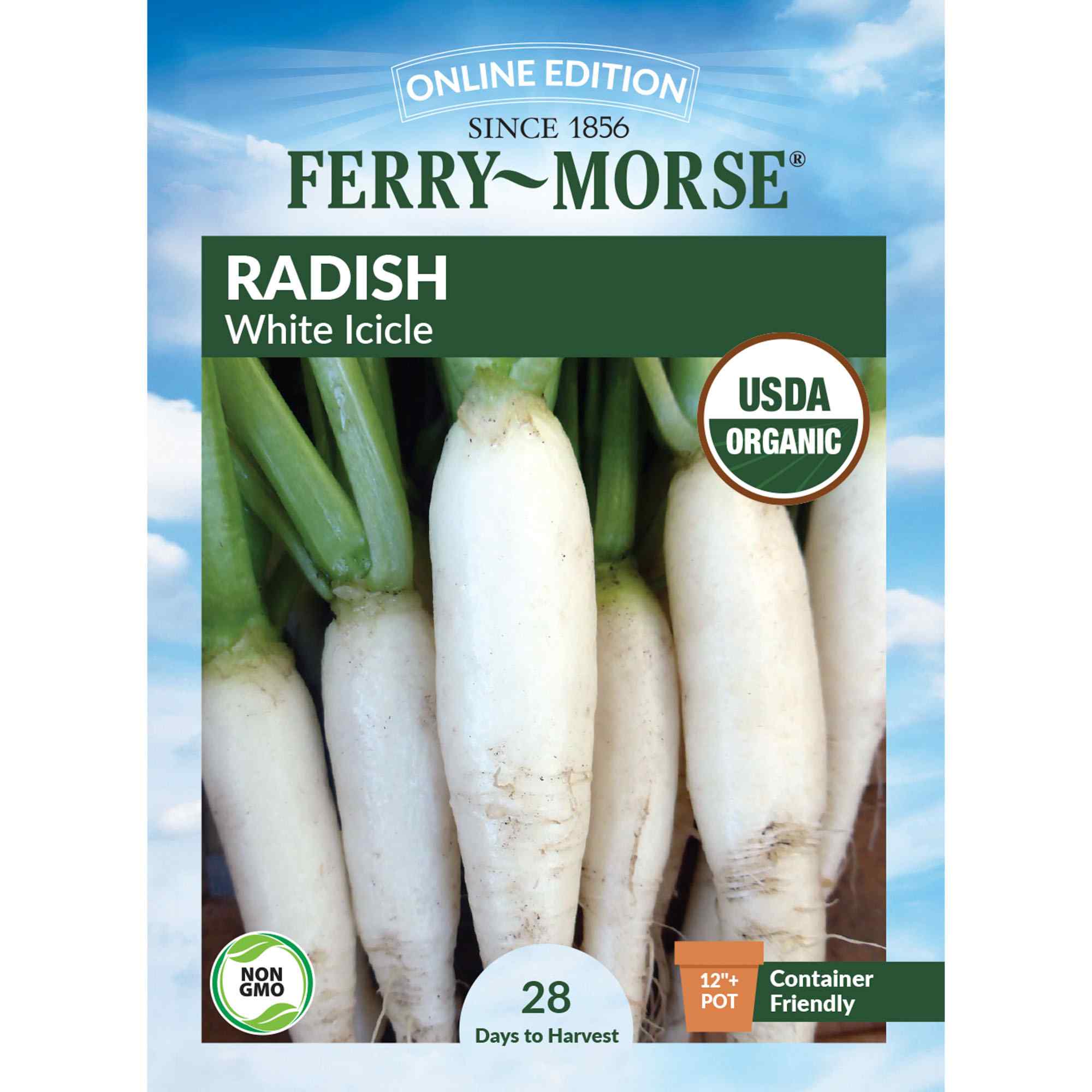 Ferry-Morse LC25.1422 Organic Radish Seeds 2.6 Milligram(s)