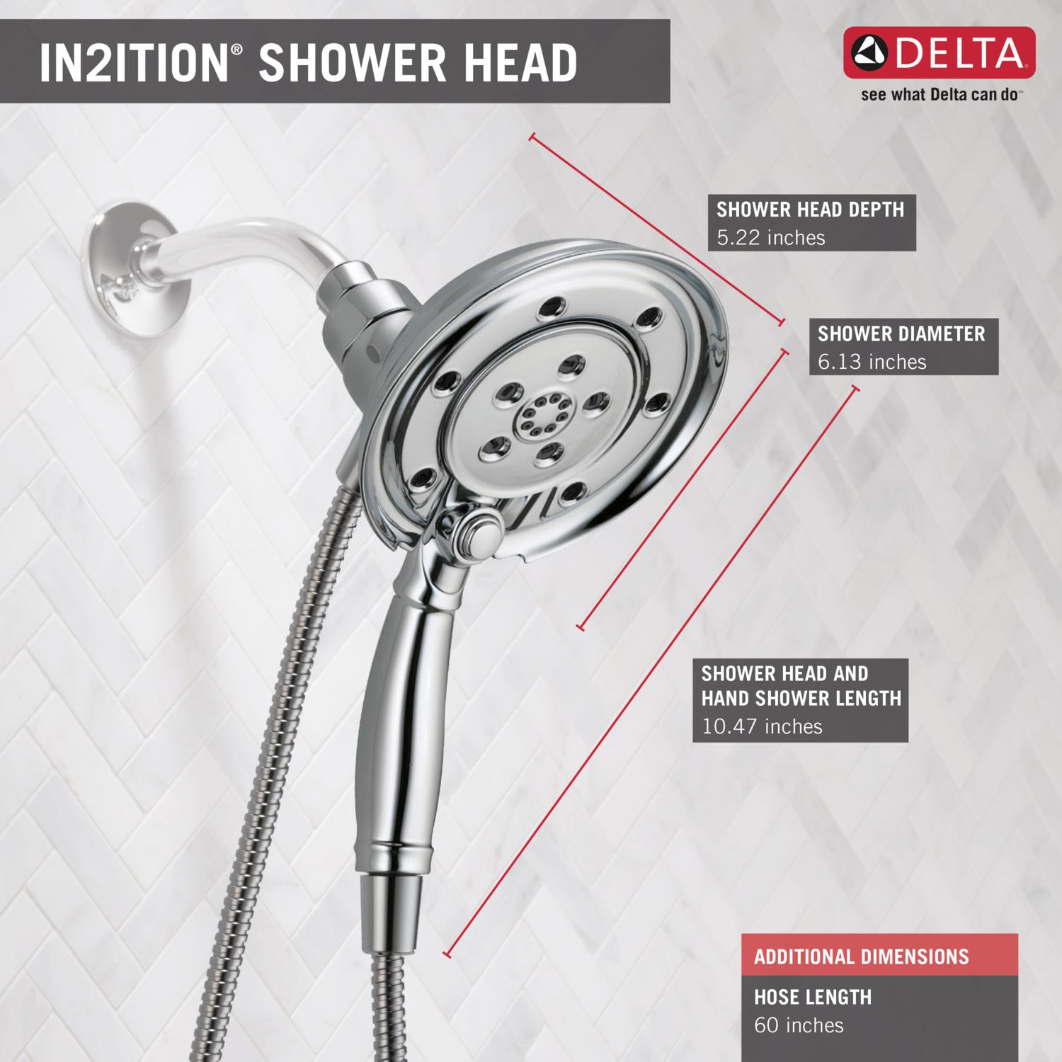 Delta 58471-PK Fixed-Showerhead - View #6