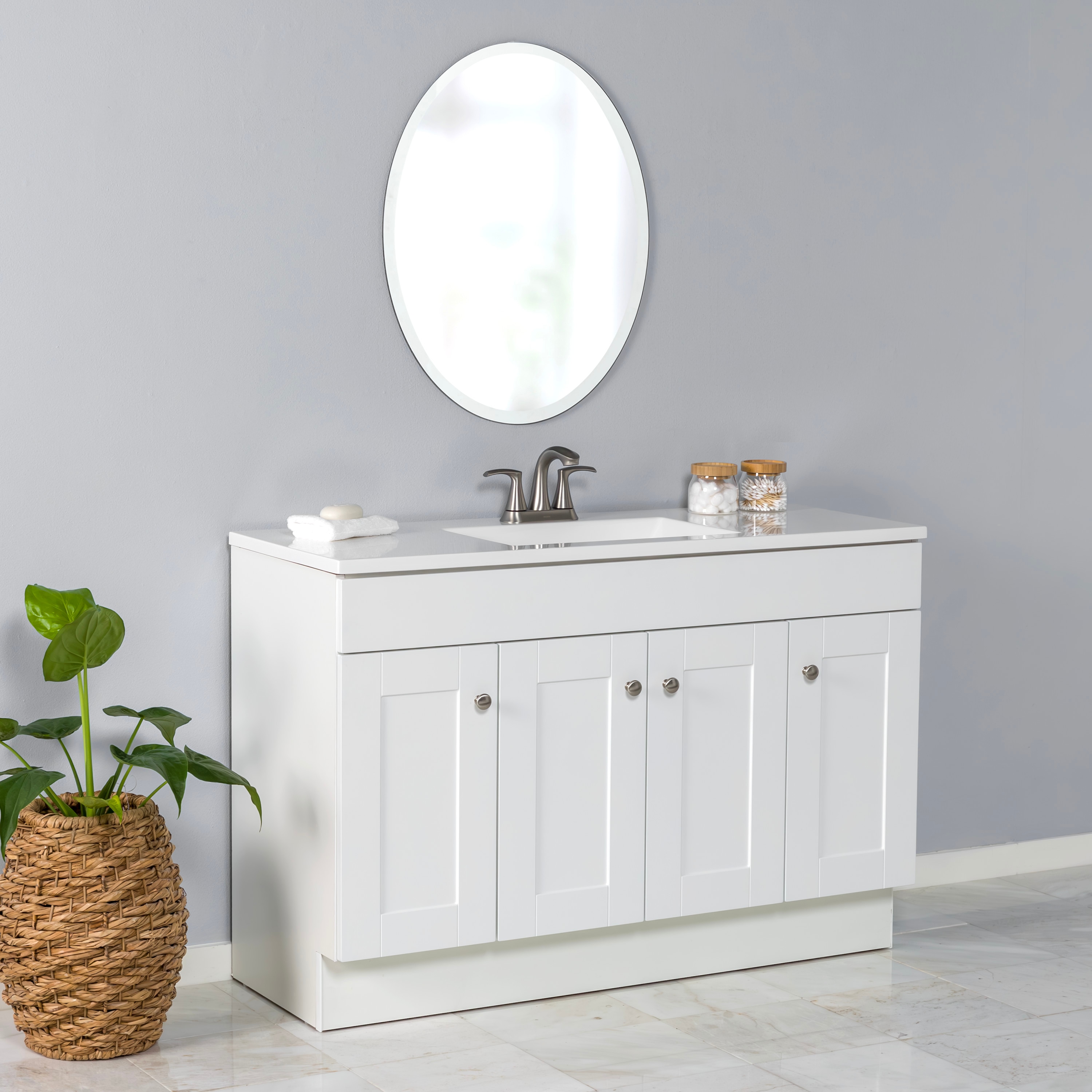 Project Source LWW022748P2-WH Bath-Vanity-Combo - View #6