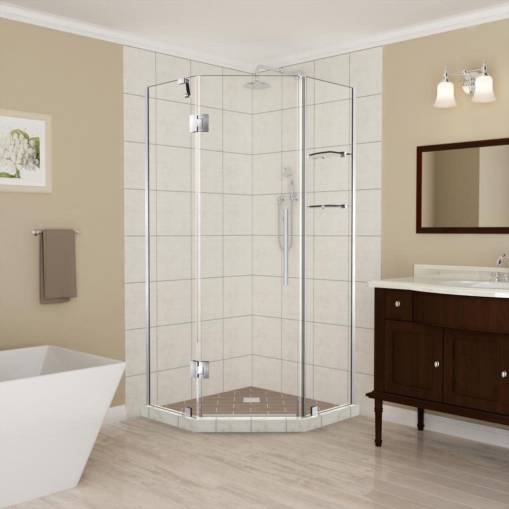 Aston SEN961EZSS4210 Merrick GS 42-1/2-in x 72-in Frameless Hinged Shower Door