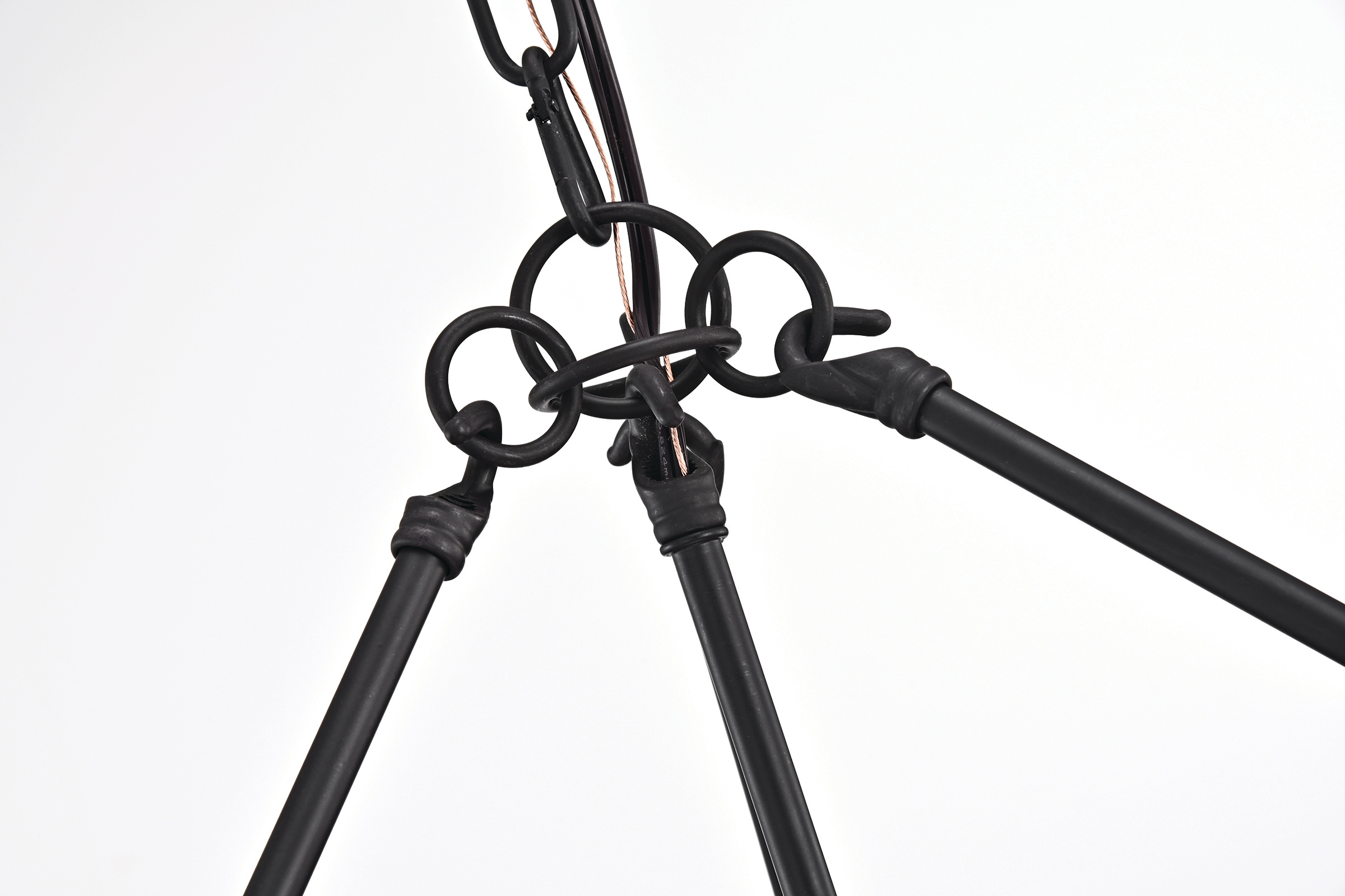 Oil Rubbed Bronze 4-Light Hexagon Cage Chandelier