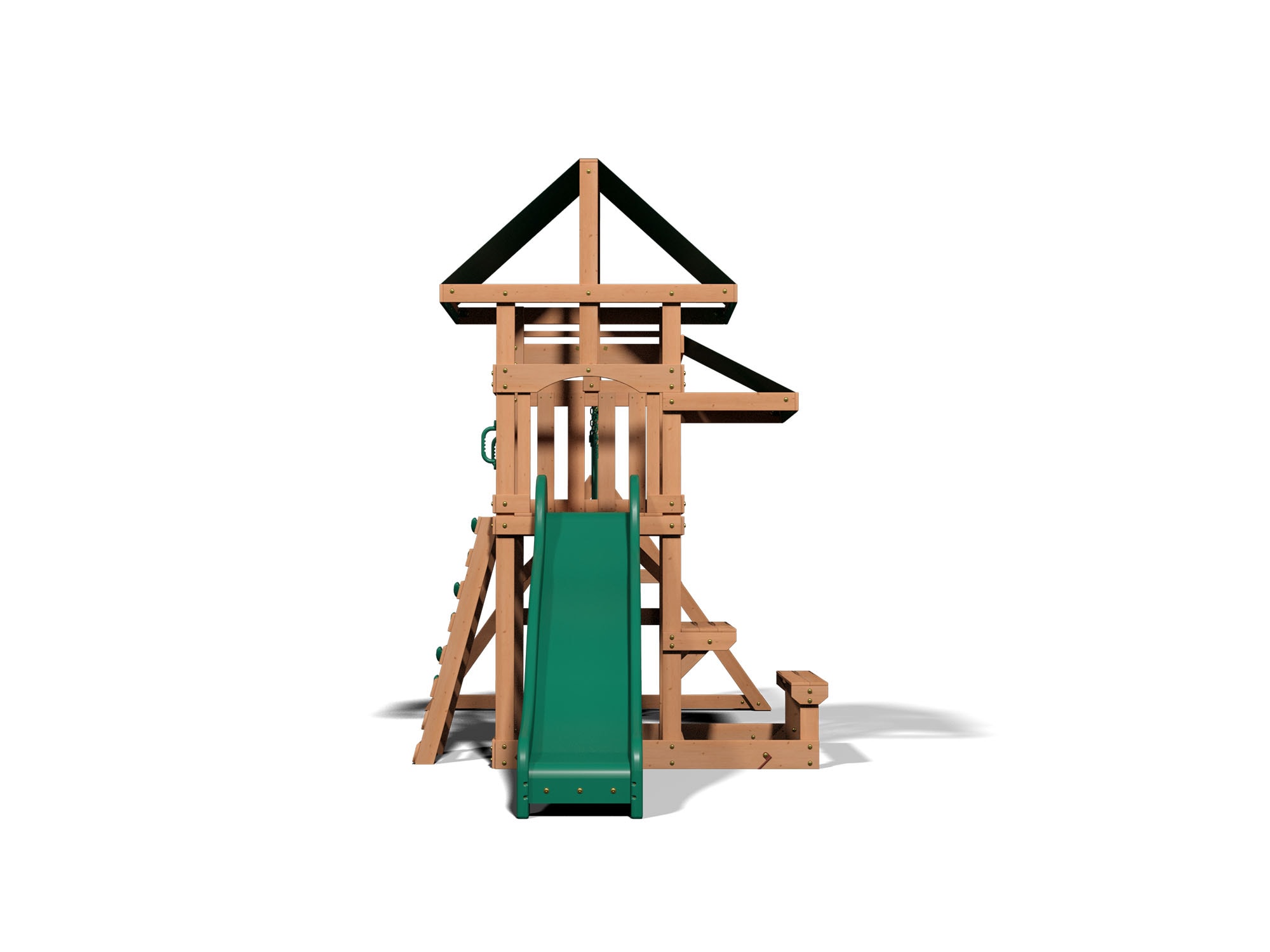 backyard discovery belmont all cedar wooden swing set