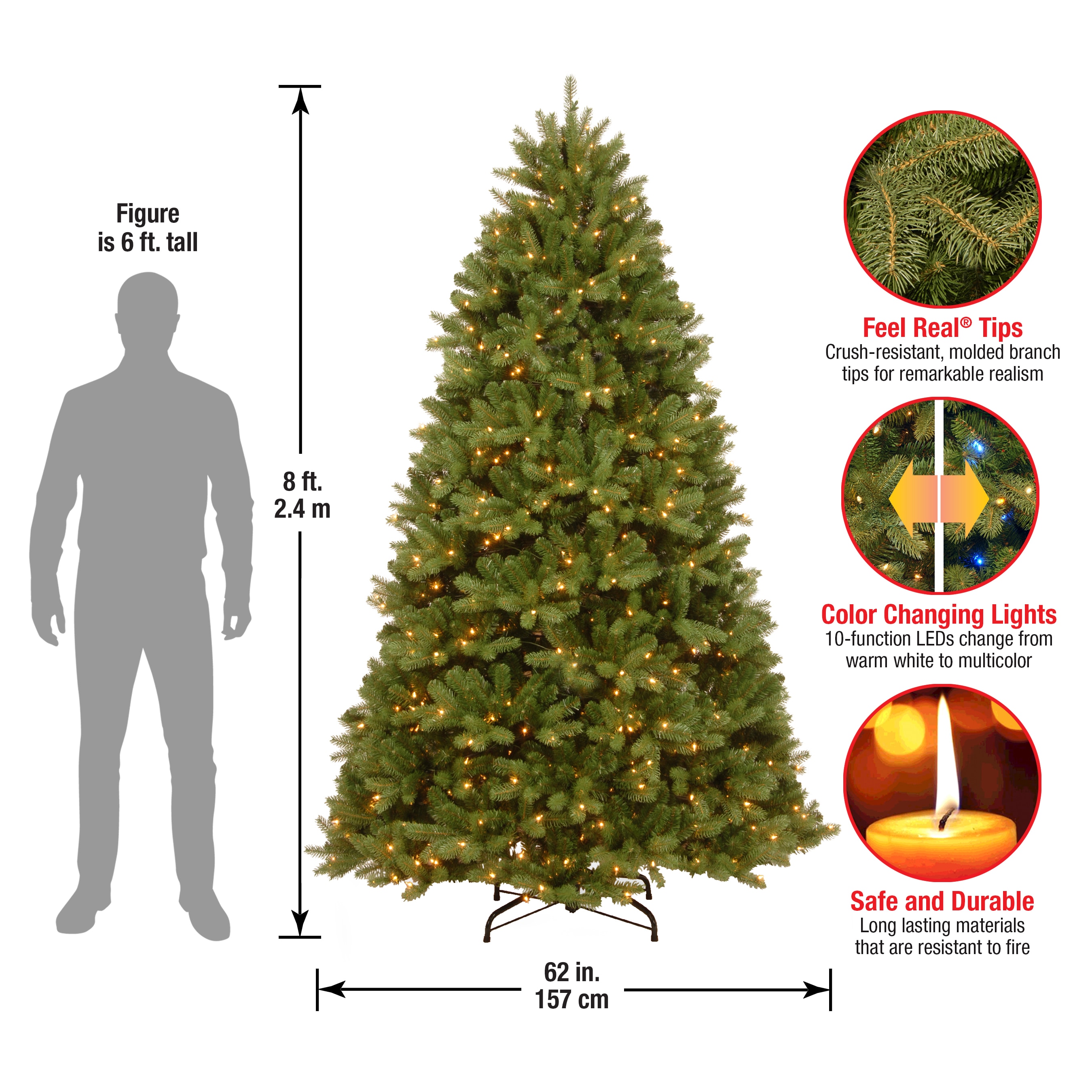 National Tree Company PEND2-D13-80 Artificial-Christmas-Trees - View #5