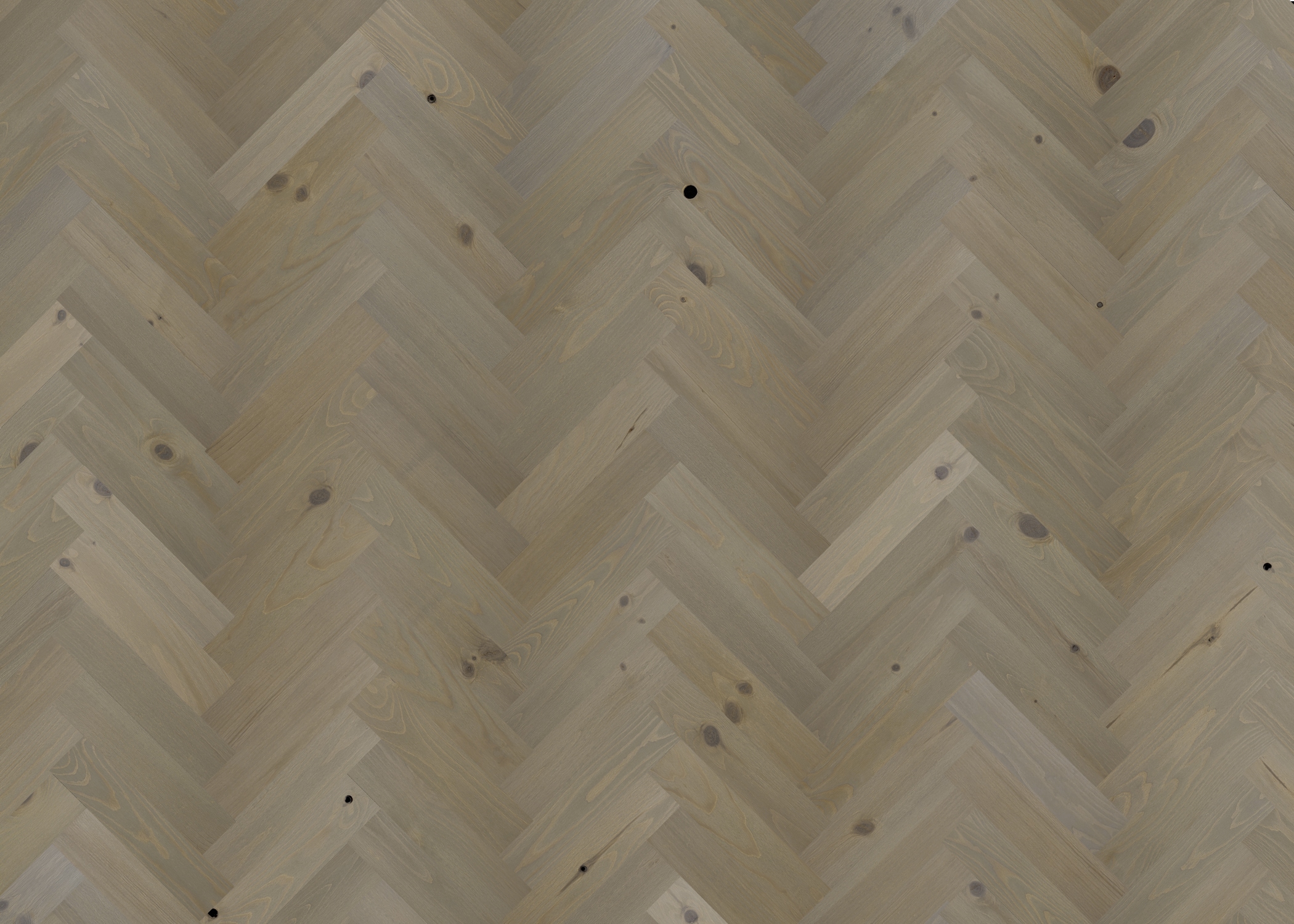 Pebble Gray Herringbone Self-Adhesive Red Pine Wall Planks, 10sq/ft