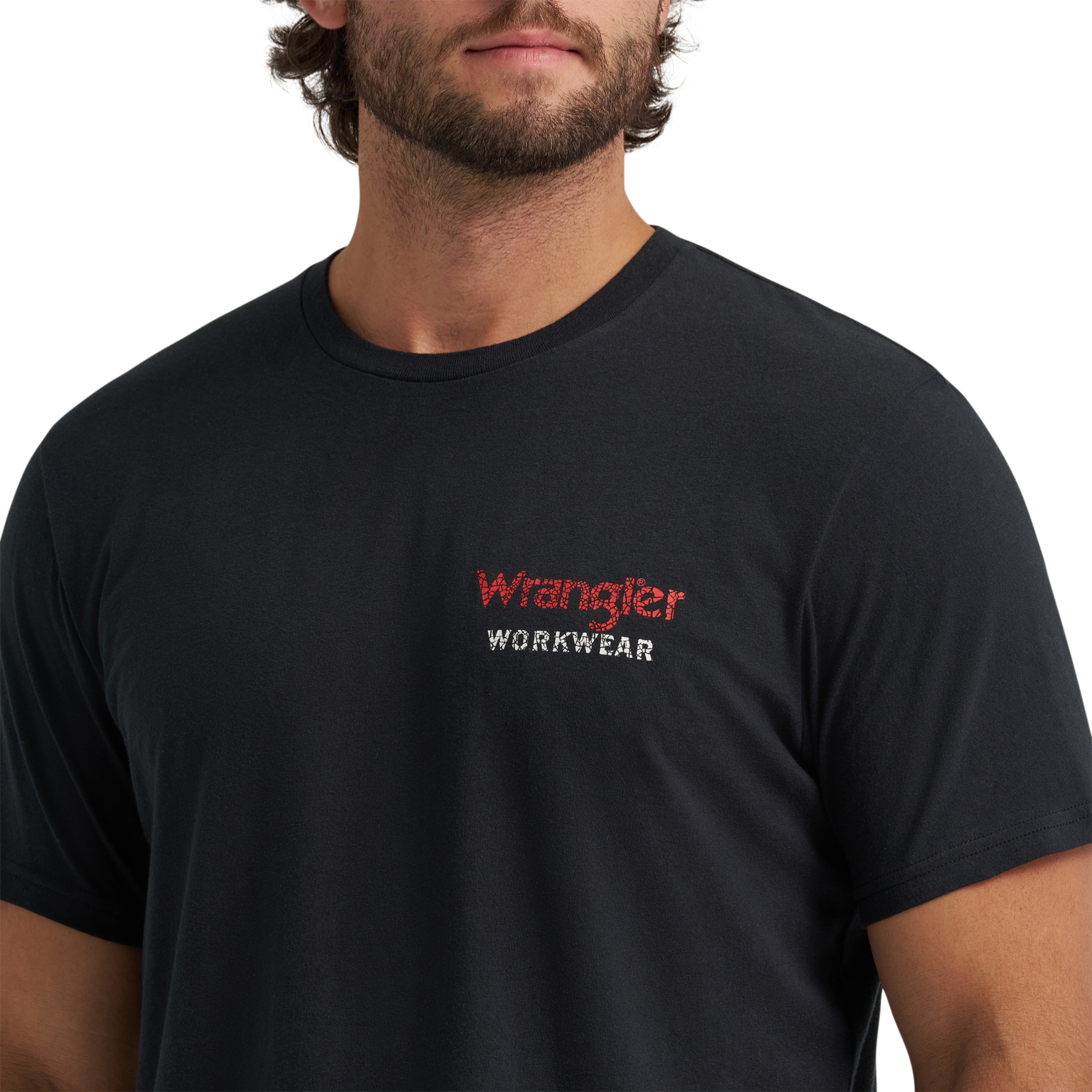 Wrangler Men's Black Lightweight Knit Short sleeve Graphic T-shirt ( L )