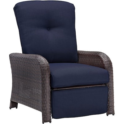 Recliner Patio Chairs At Com, Outdoor Furniture Wicker Recliner