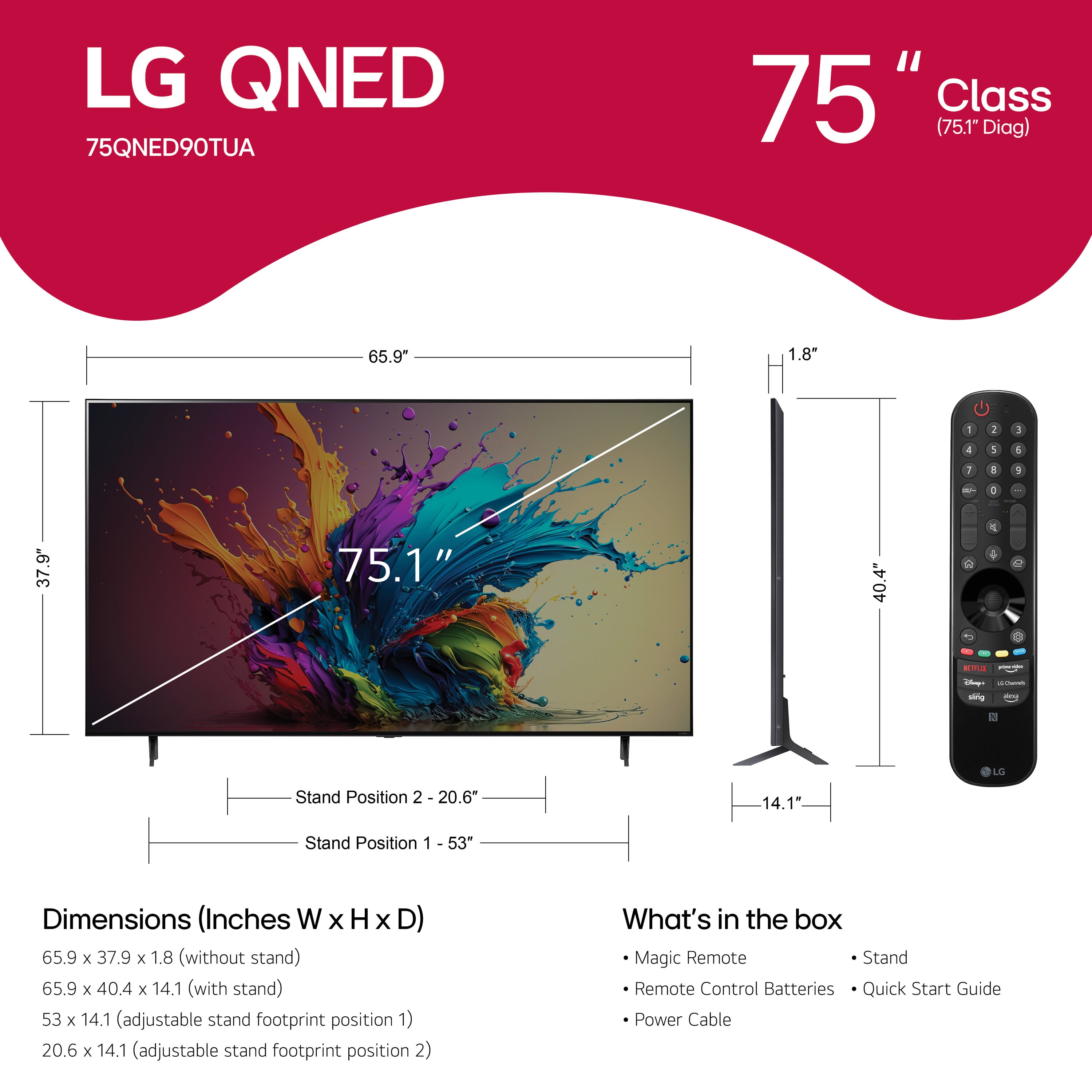 LG Electronics 75QNED90TUA tvs - View #5