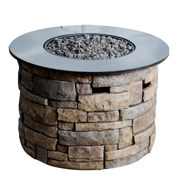 Composite Propane Gas Fire Pit Table, Allen Roth Fire Pit Replacement Cover