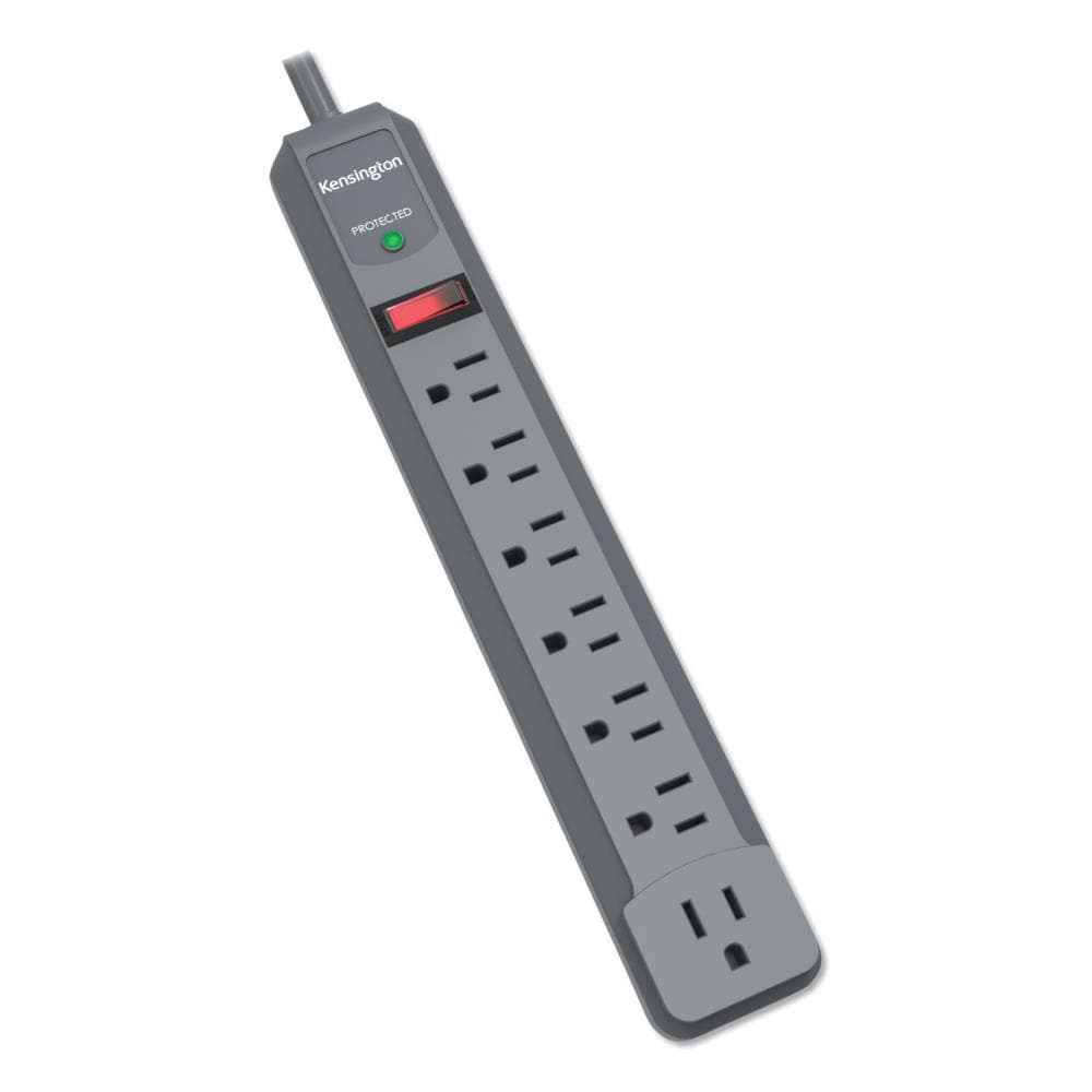 Kensington KMW38217 6-ft Guardian Premium 7 -Outlet 540 Joules 1800 -Watts Gray Indoor AC Surge Protector