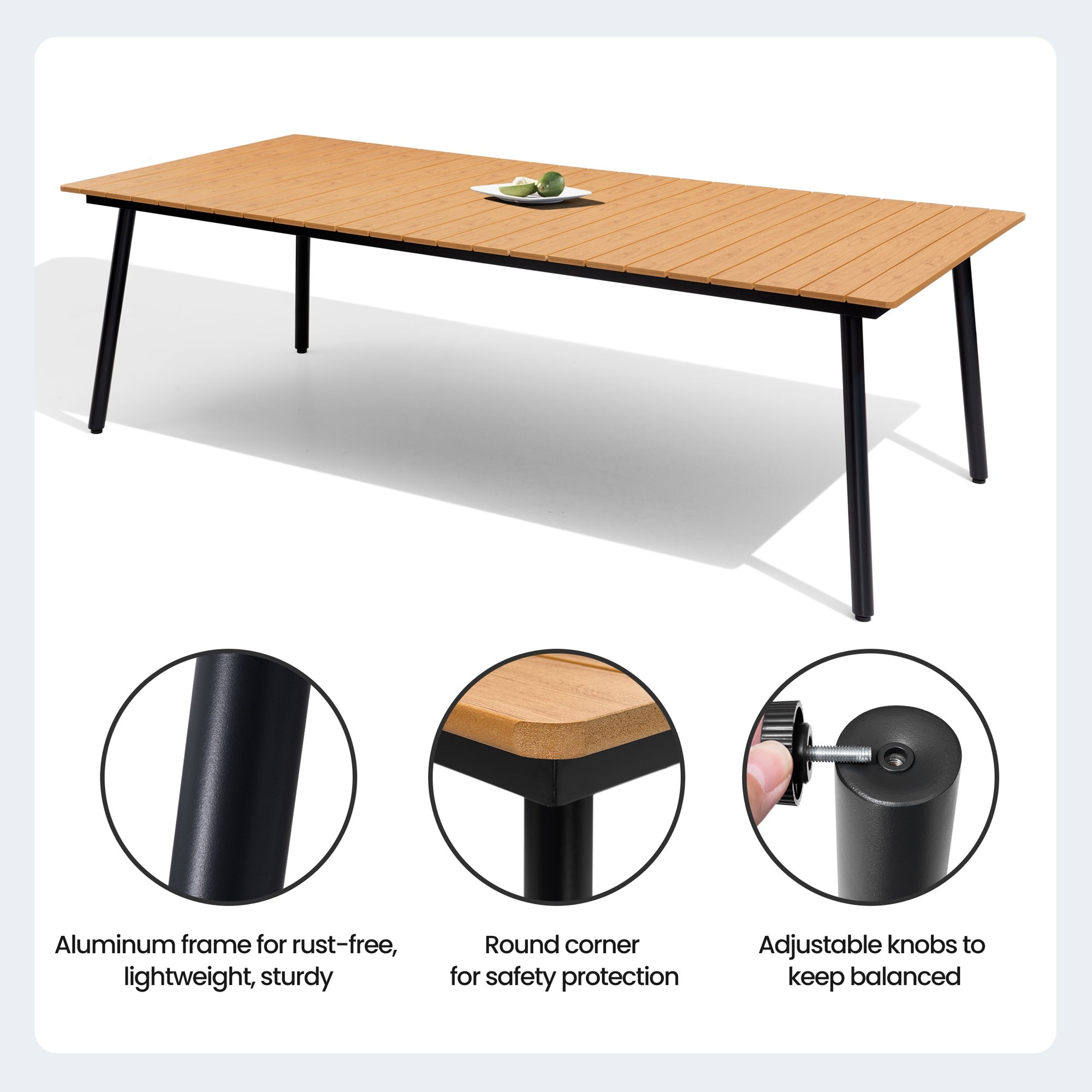 Crestlive Products CL-TB012BRN240 Patio-Tables - View #6
