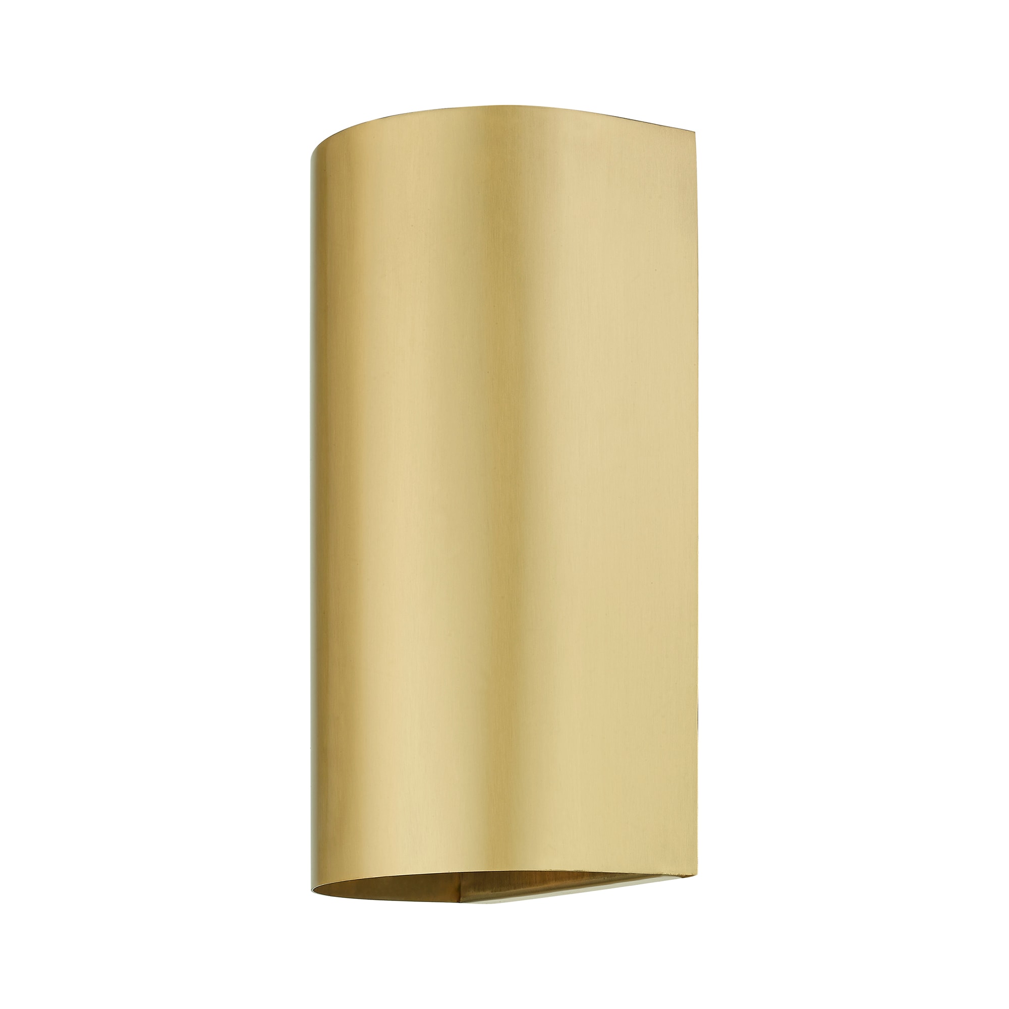Satin Gold Handcrafted Stainless Steel Outdoor Wall Sconce