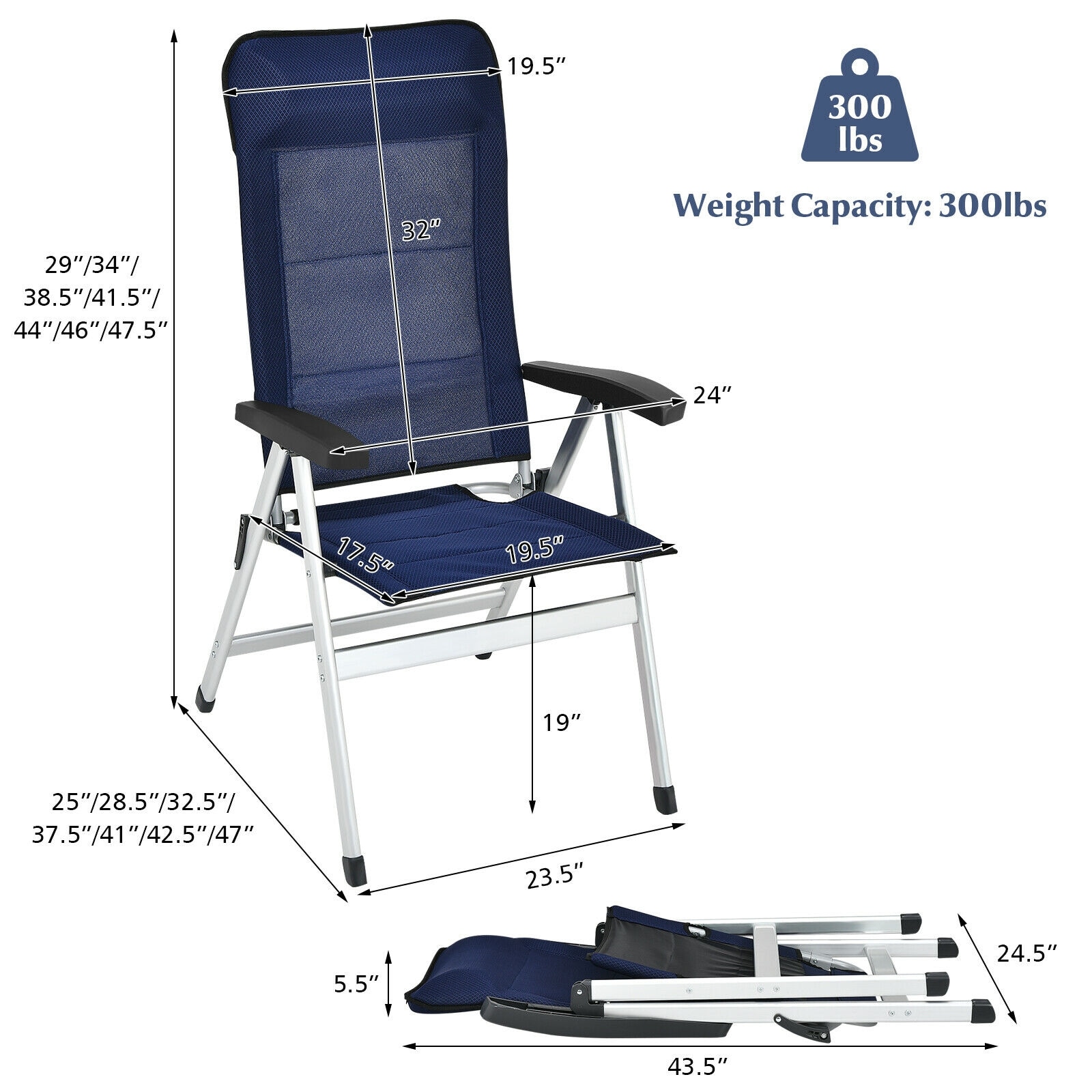 Forclover HYFE-70270BK2 Patio-Chairs - View #2