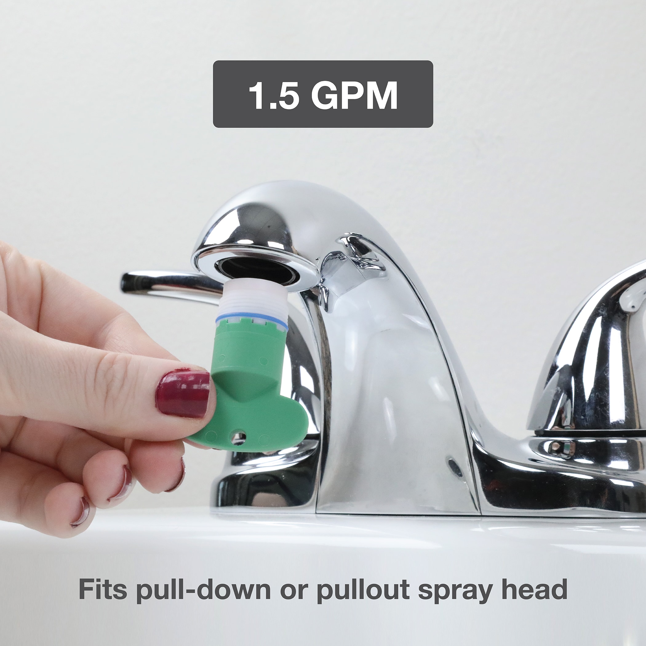 Danco 12070 Water Saving 1.2 GPM Tiny Hidden Faucet Aerator Insert (2 Pack)