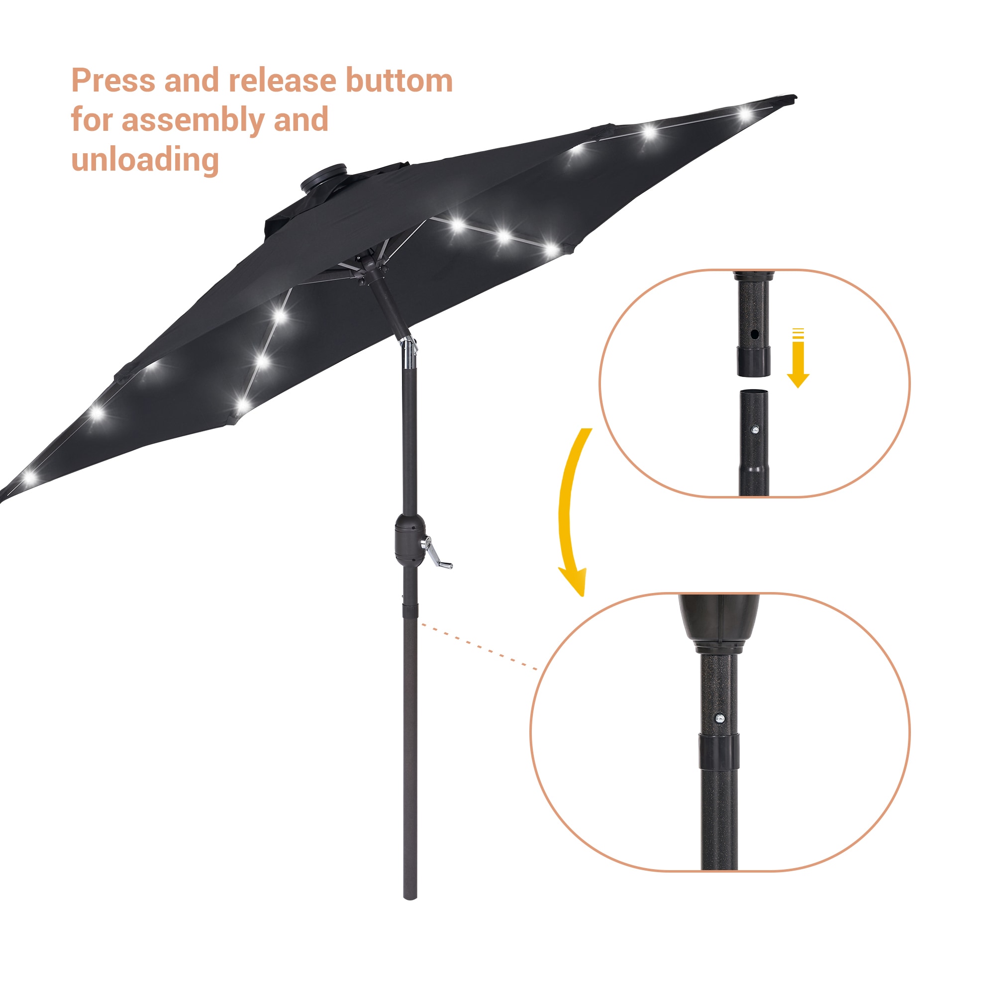 ACEGOSES LW-LED75BK Umbrellas-2 - View #3