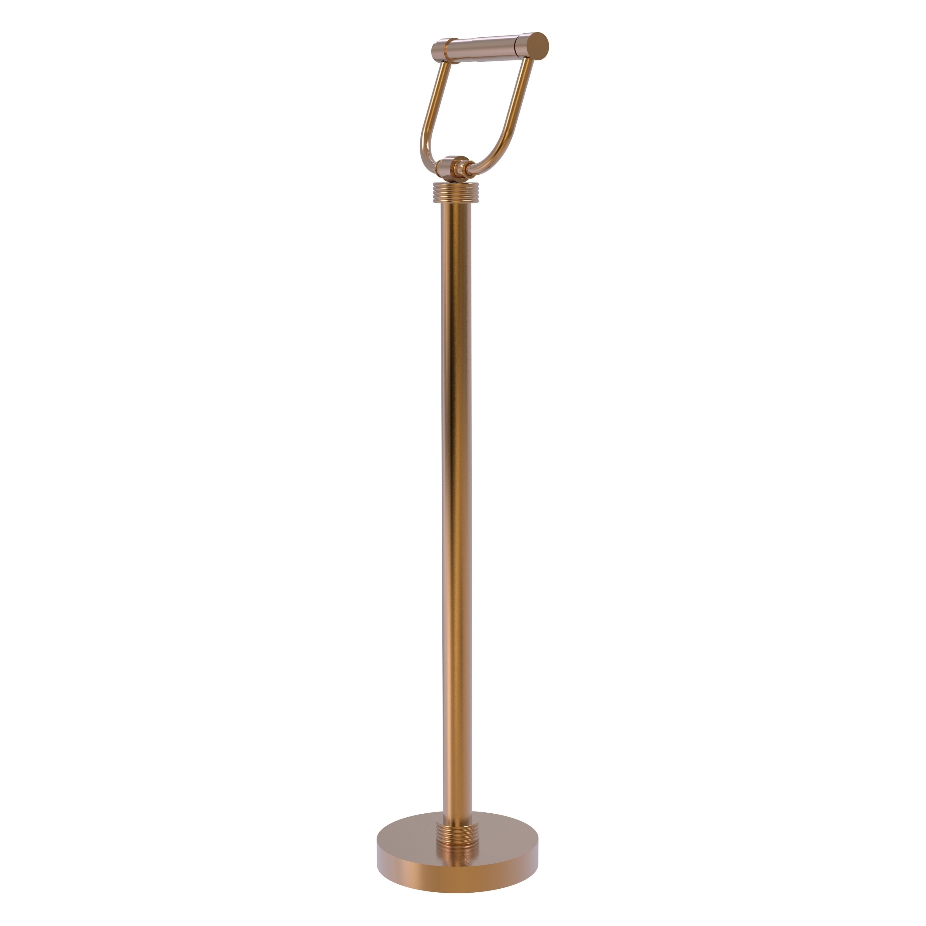 Allied Brass TS-25G-BBR Brushed Bronze Freestanding Double post Toilet Paper Holder 1 -Rolls with Storage