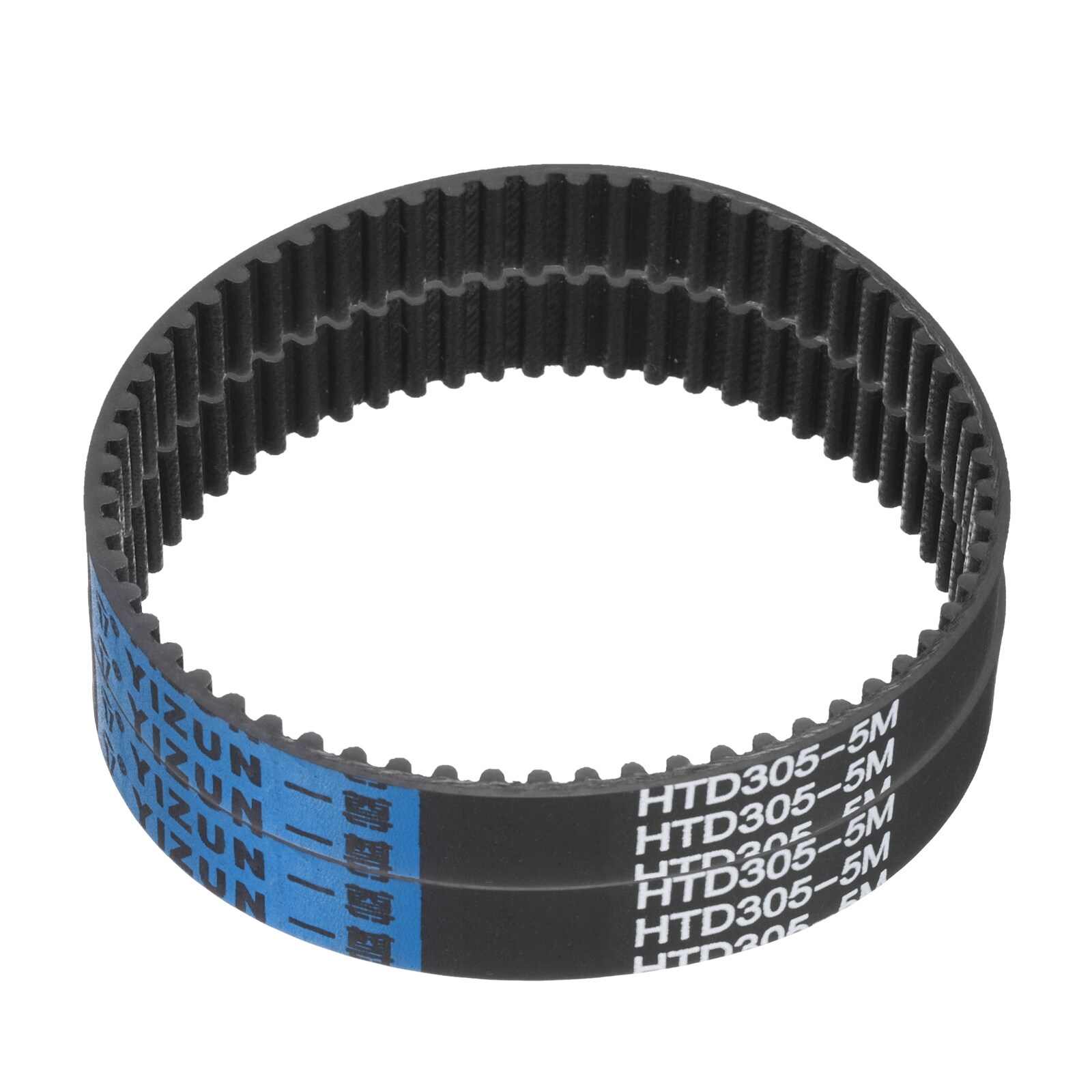 Unique Bargains 2pcs HTD-5M Rubber Timing Belt 61 Teeth 305mm Pitch Length x 15mm Width x 3.6mm Height Closed Loop Pulley Timing Belt