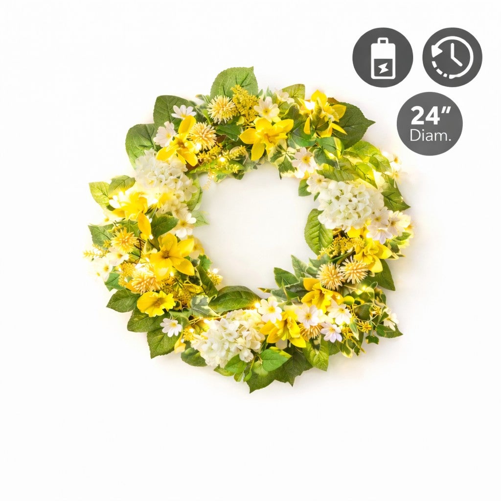 BrylaneHome 199099603527 Artificial-Thanksgiving-Wreaths - View #4