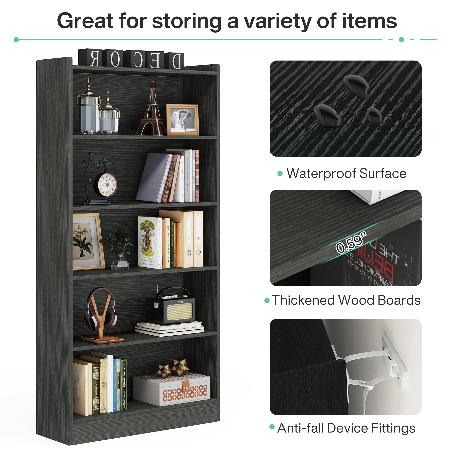 Tribesigns HOGA-XK00225 bookcases - View #6