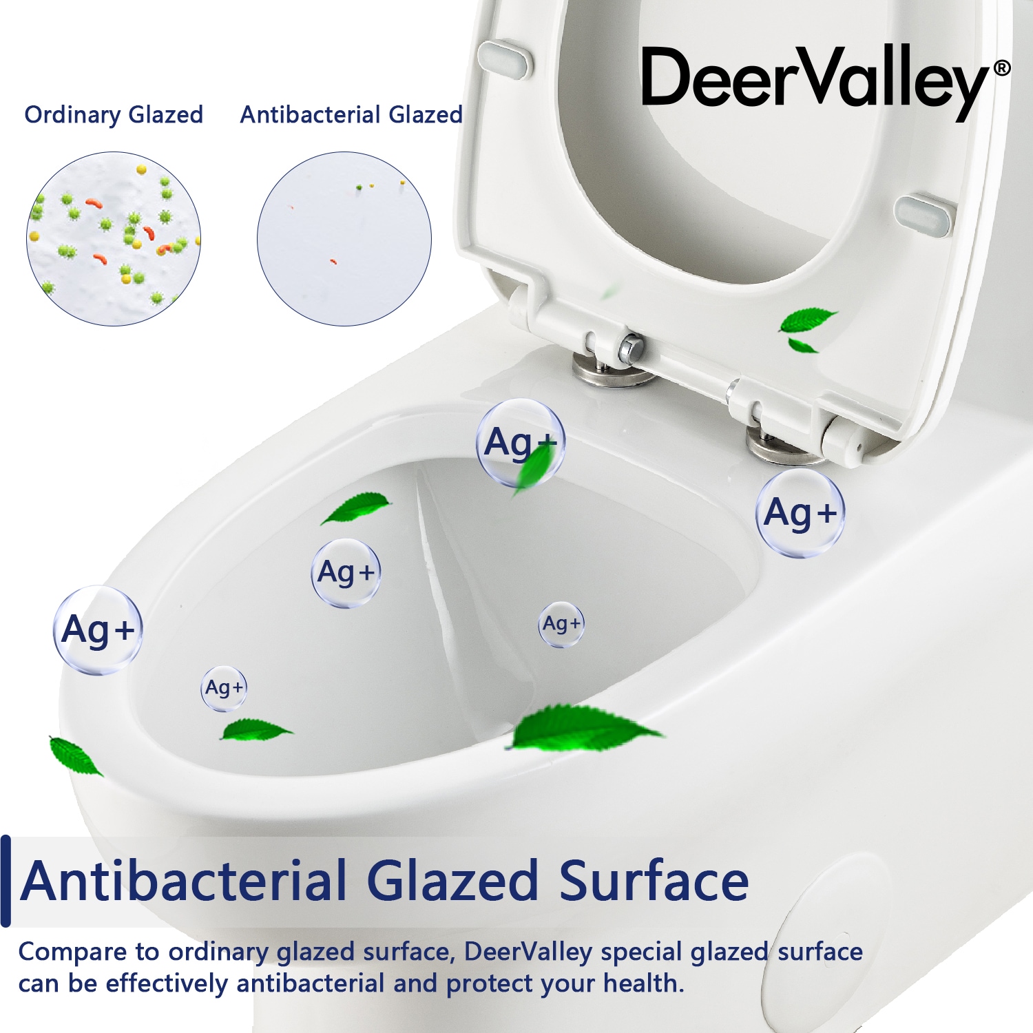 White Ceramic Elongated Dual Flush High Efficiency Toilet