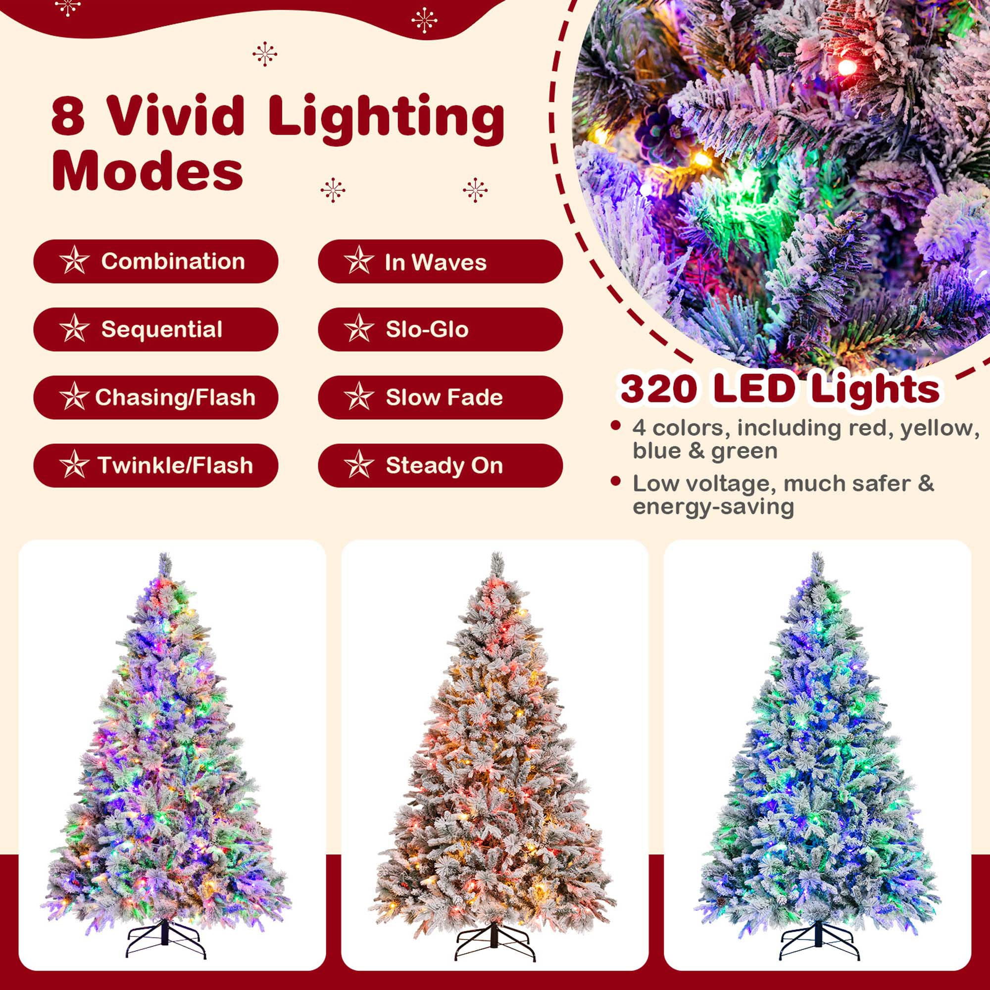Costway LWS00748 Artificial-Christmas-Trees - View #4