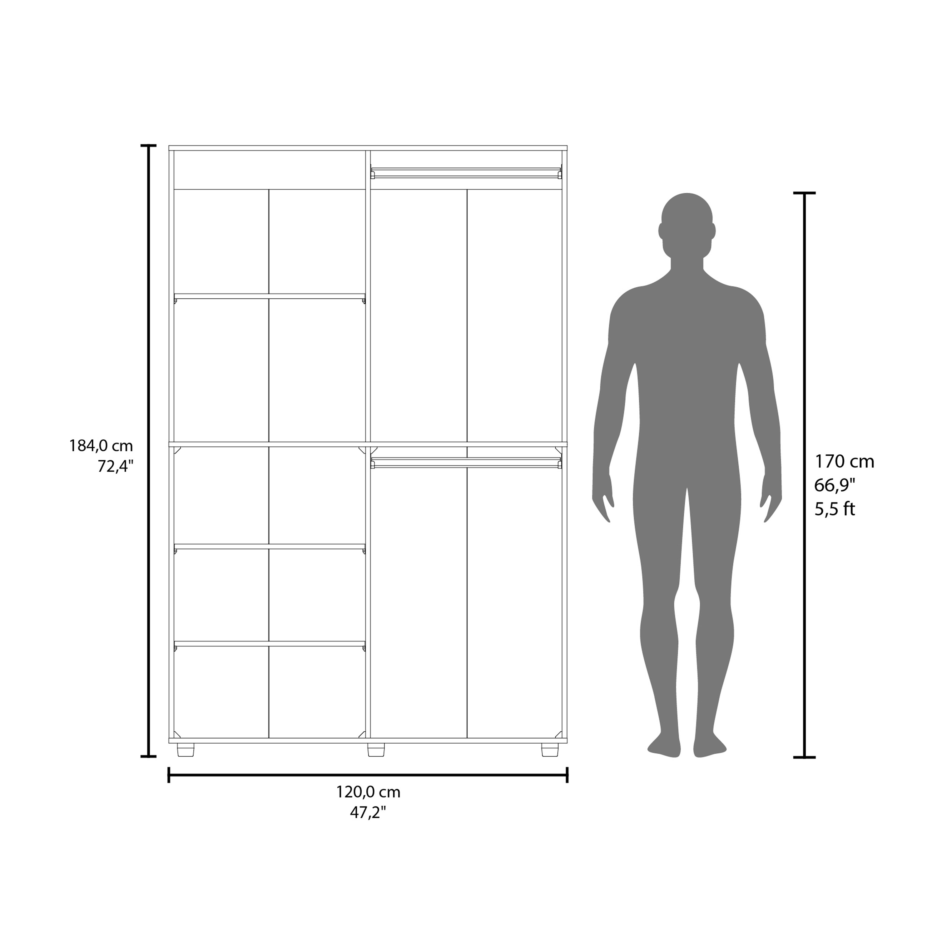 Tinyhomie LW-X-KARL402 Wood-Closet-Shelves - View #6