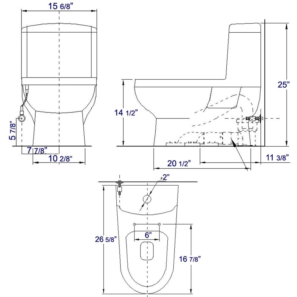 EAGO White Dual Flush Elongated Standard Height WaterSense Soft Close ...