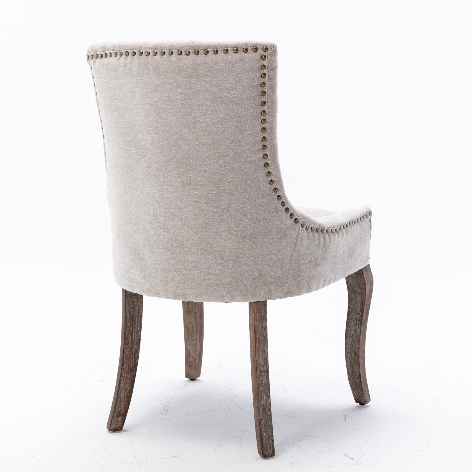 KTMBDW - Mid-Century Modern Dining Chairs - Linen Fabric Upholstered Kitchen Side Chairs Farmhous...