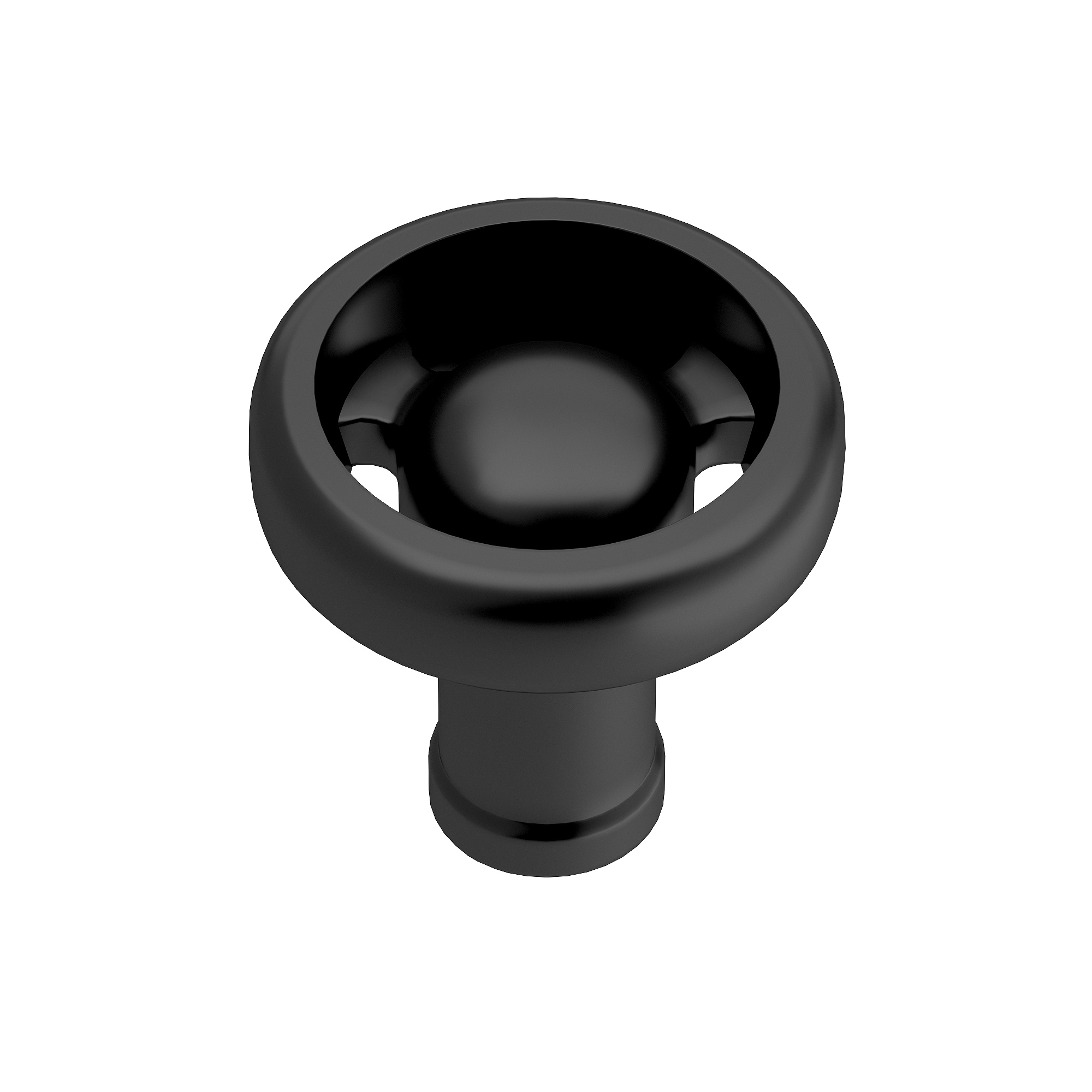 Richelieu BP220936900 Steampunk 1-7/16-in Matte Black Round Transitional Cabinet Knob