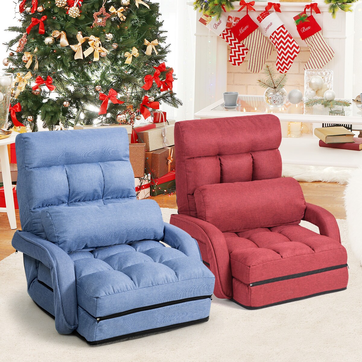 Costway HW56371BL Sofas-Loveseats - View #7