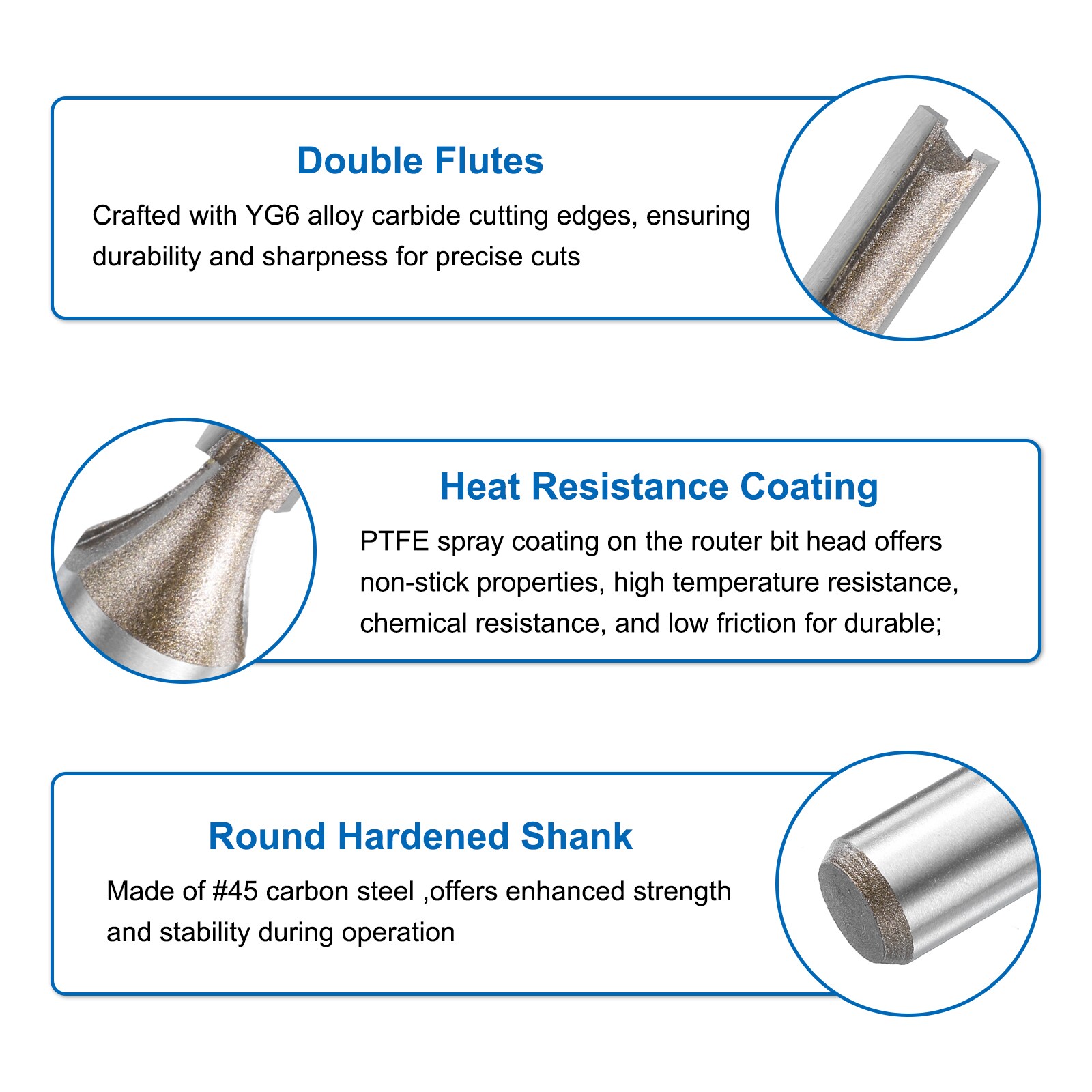 Unique Bargains S26030900UX4422 Edge-Forming-Router-Bits - View #4