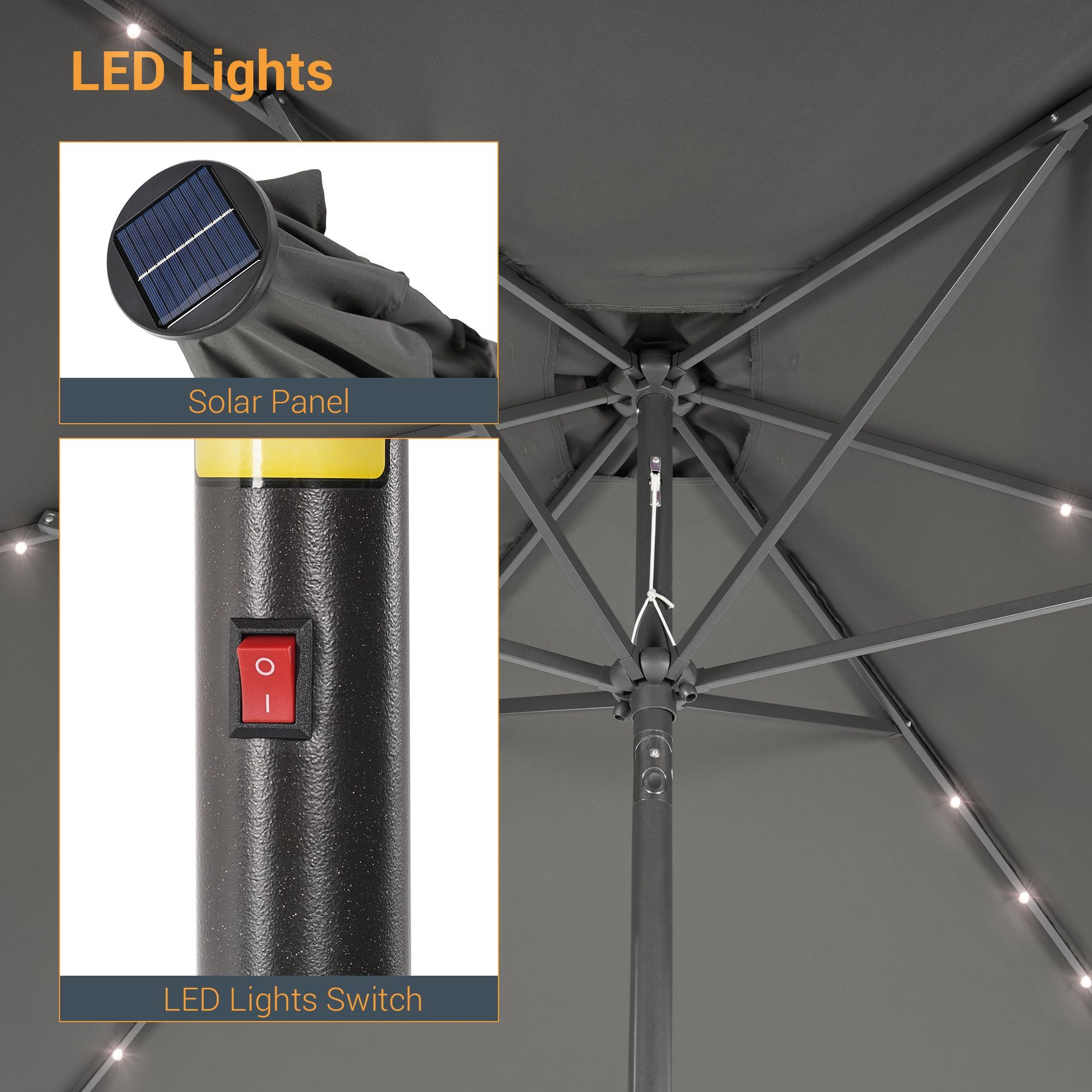 Sonkuki SD-S103GY-LED Umbrellas-2 - View #4