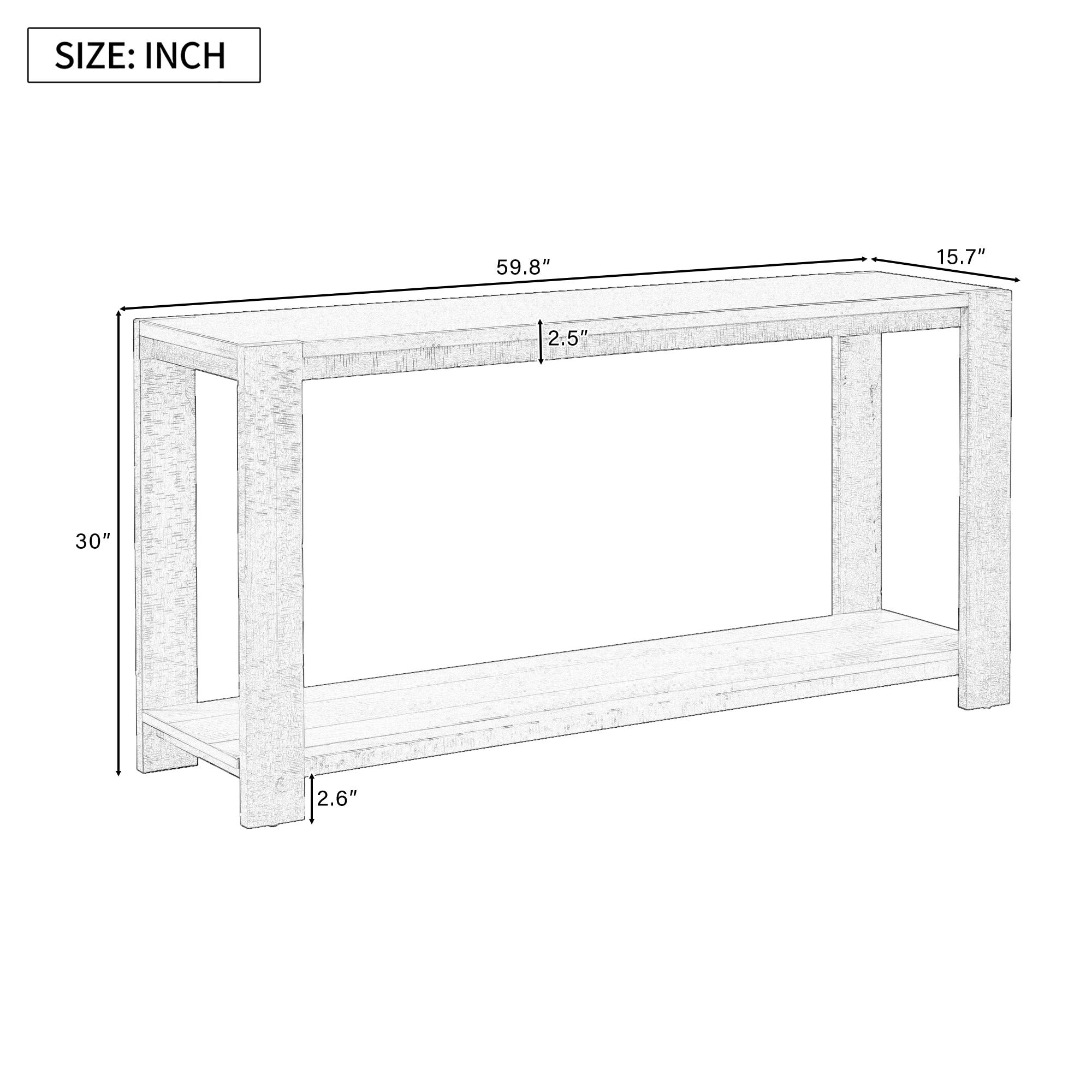 ModernLuxe N711P173084B Console-Sofa-Tables - View #11