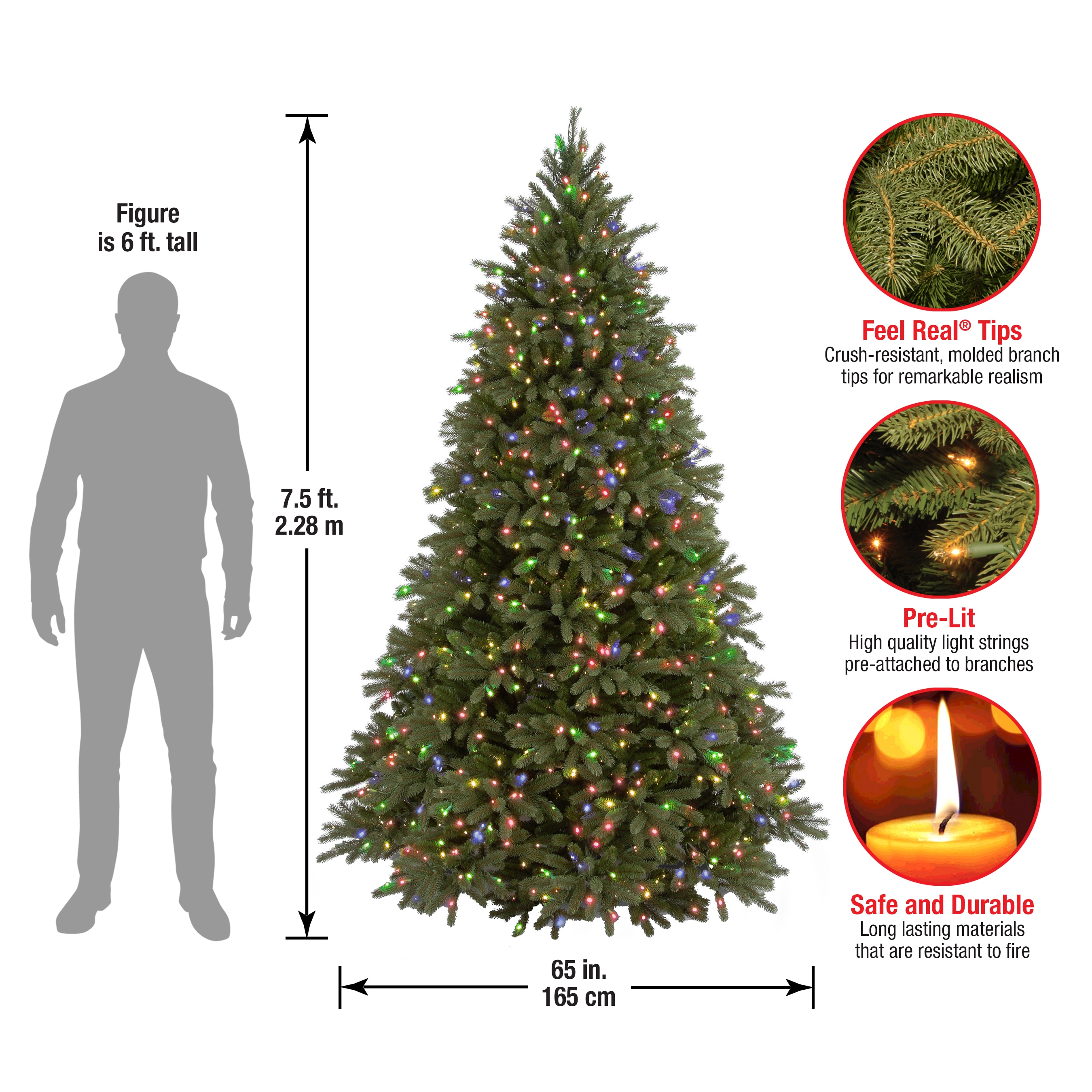 National Tree Company PEJF1-301-75 Artificial-Christmas-Trees - View #7