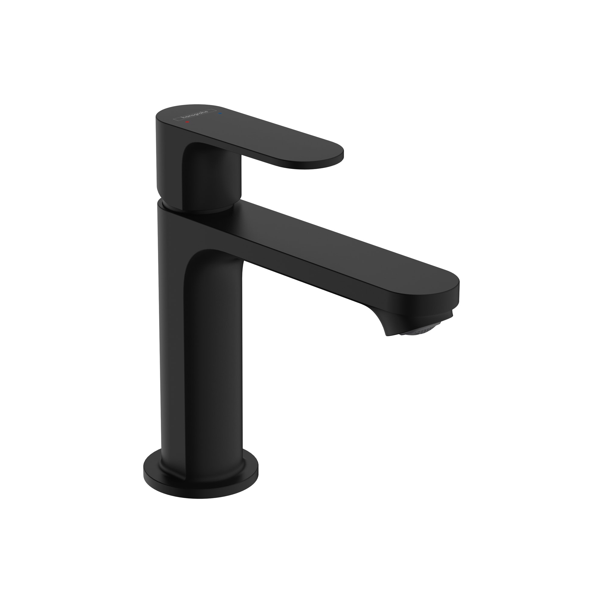 Hansgrohe 72517671 Rebris S Matte Black Single hole 1-handle WaterSense Low-arc Residential Handle Bathroom Sink Faucet with Drain