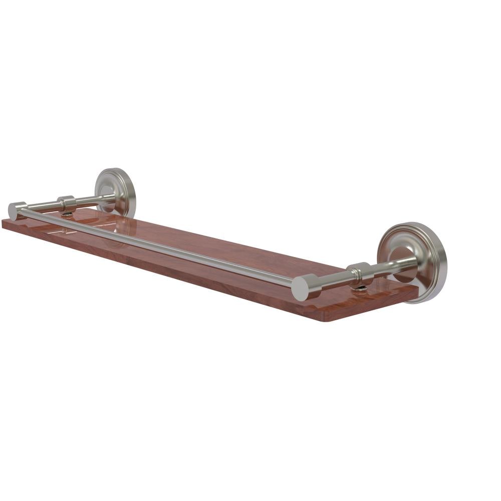 Allied Brass PRBP-1-22-GAL-IRW-SN Prestige Regal Satin Nickel Wall mount Bathroom Shelf ( 22-in x 3-in x 5-in )