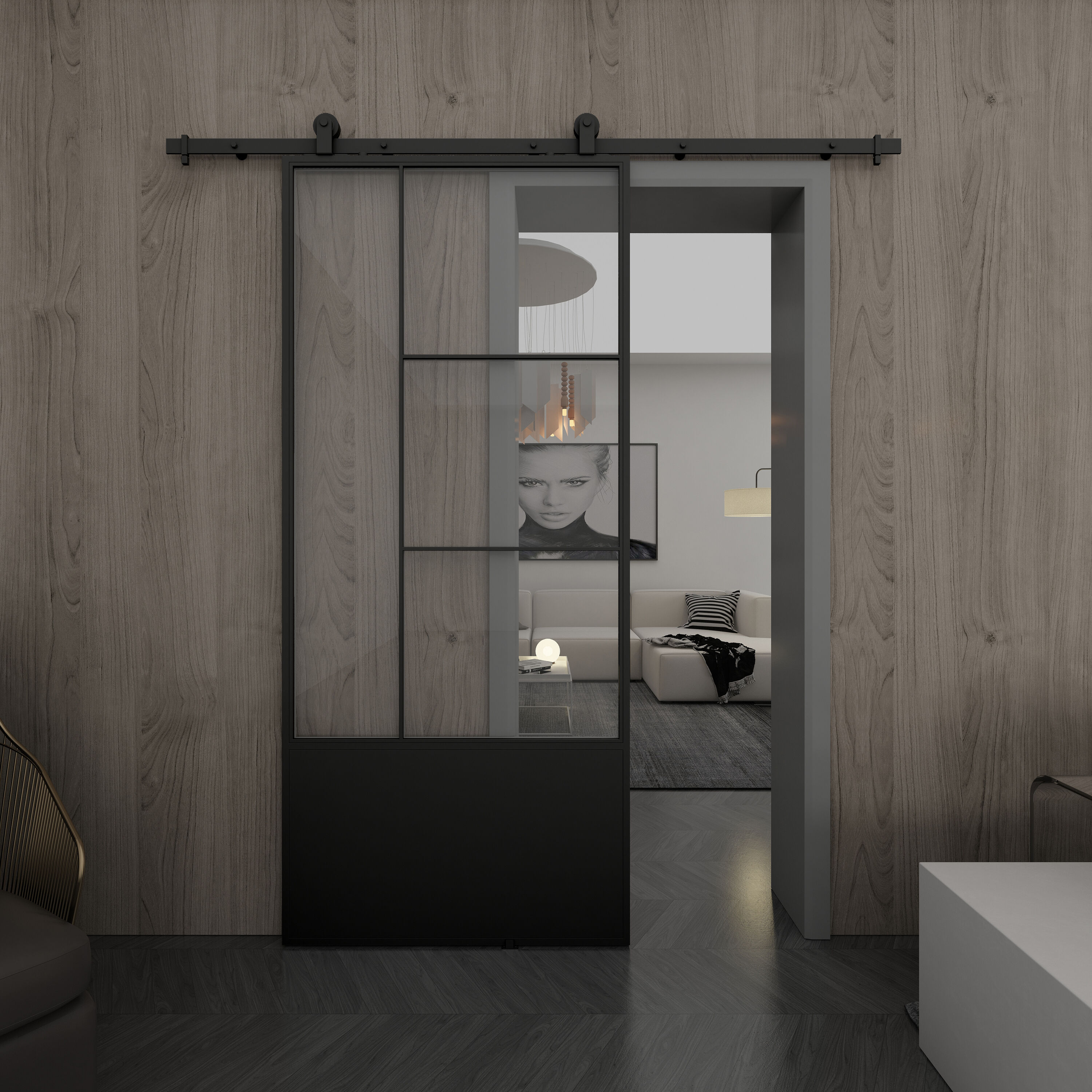 RELIABILT KMCTOPC-37BL Barn-Doors - View #2