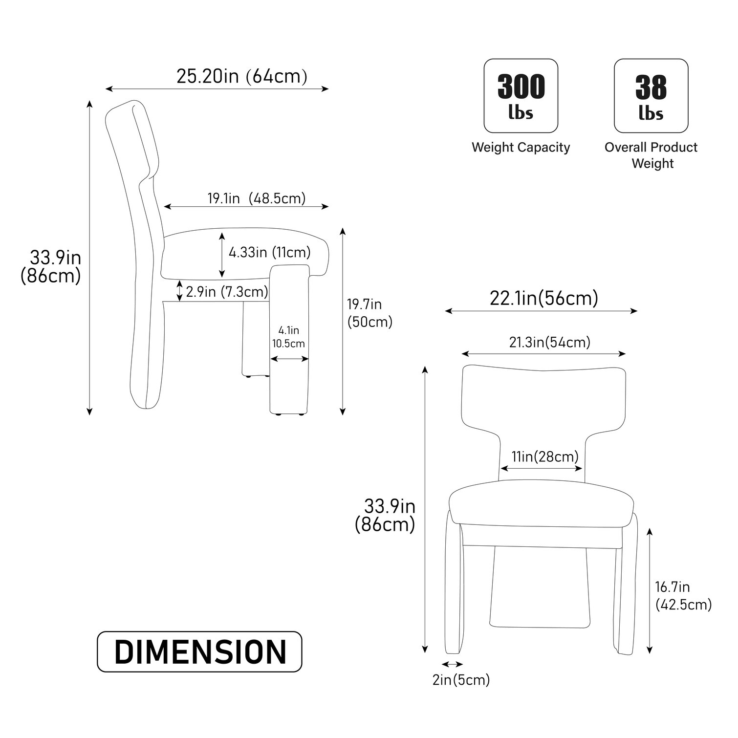 SunJet 9NQKZ5A6CZCV Dining-Chairs - View #4