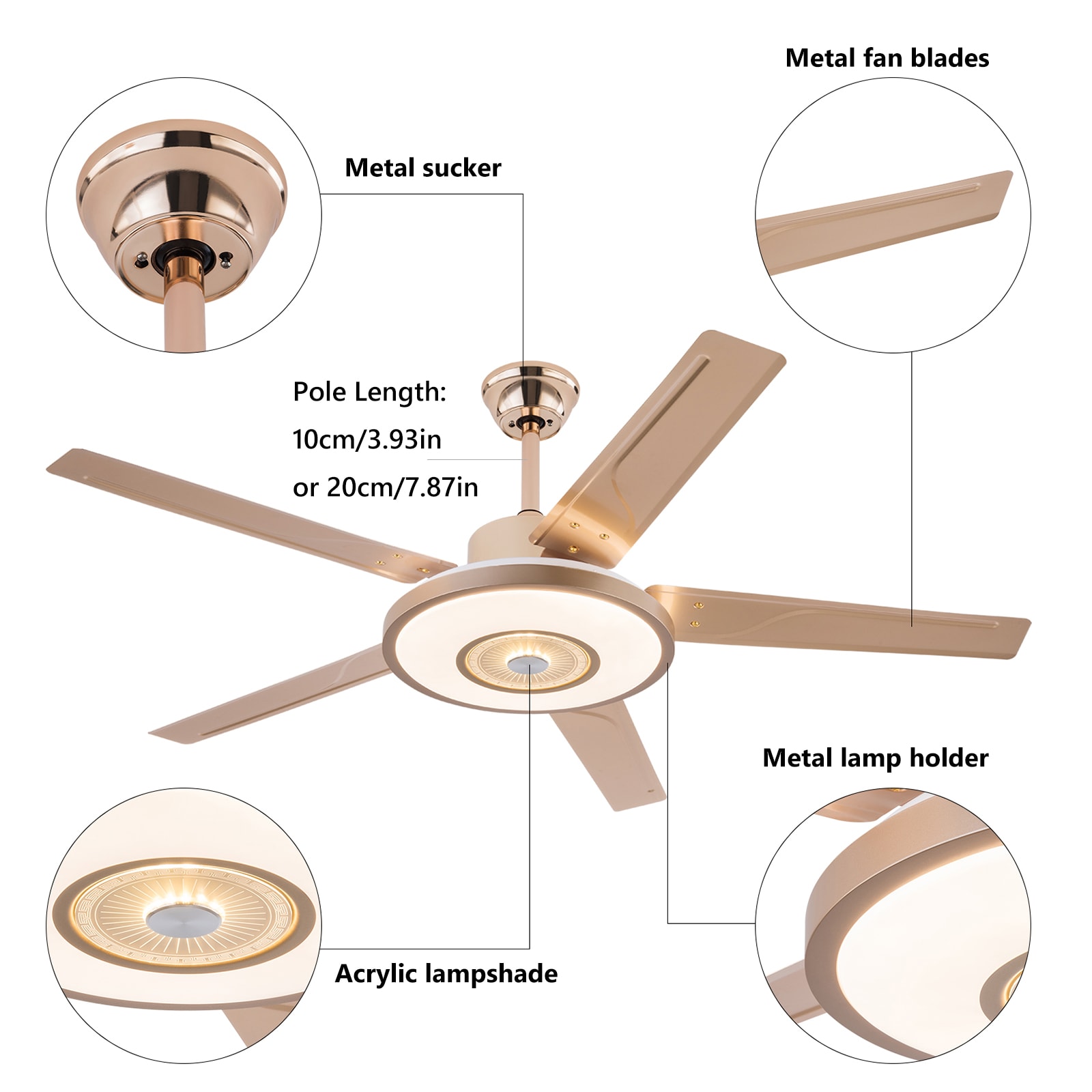 Oukaning JZUCOD-00160099 Ceiling-Fans - View #5