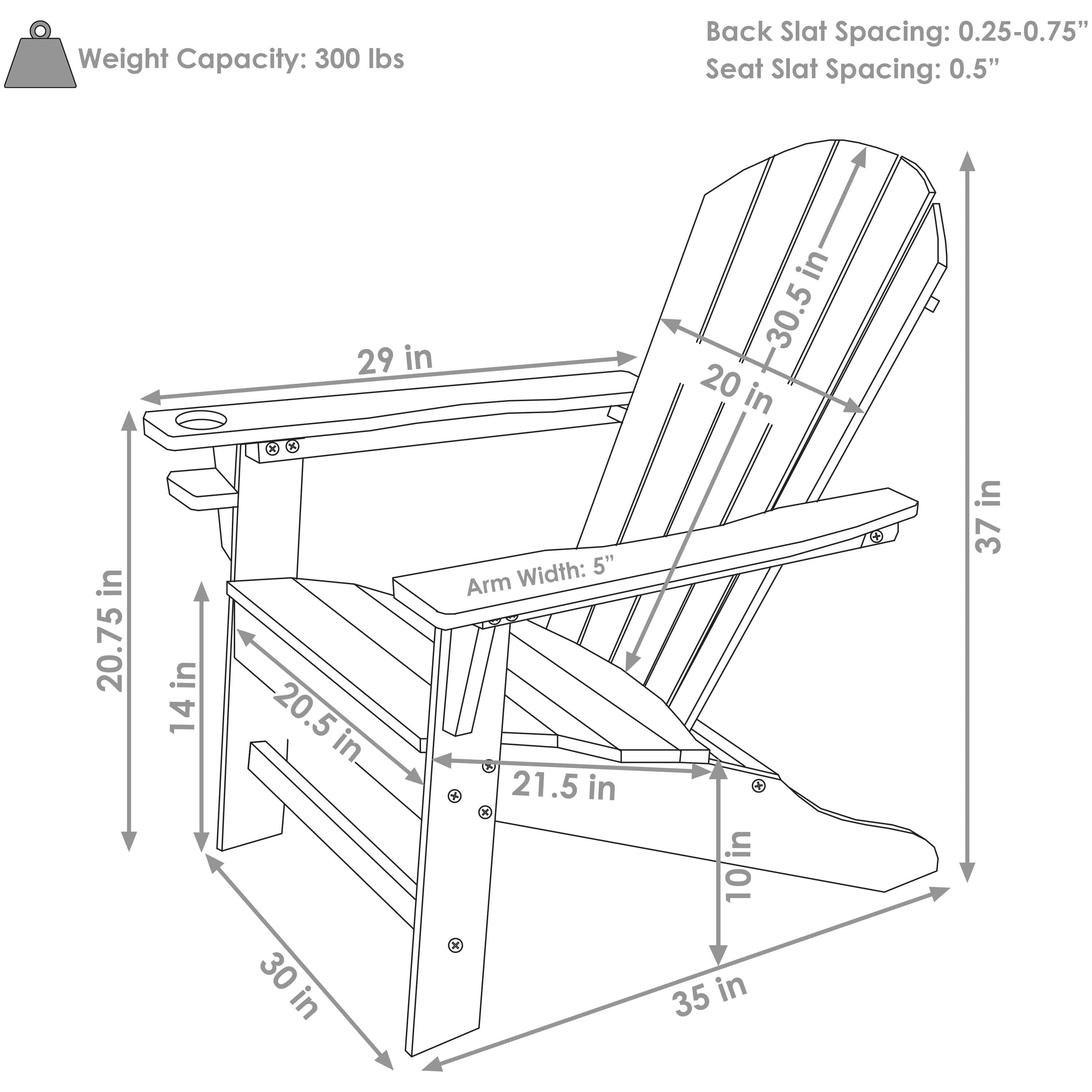 Sunnydaze Decor IEO-5587-2PK Patio-Chairs - View #3