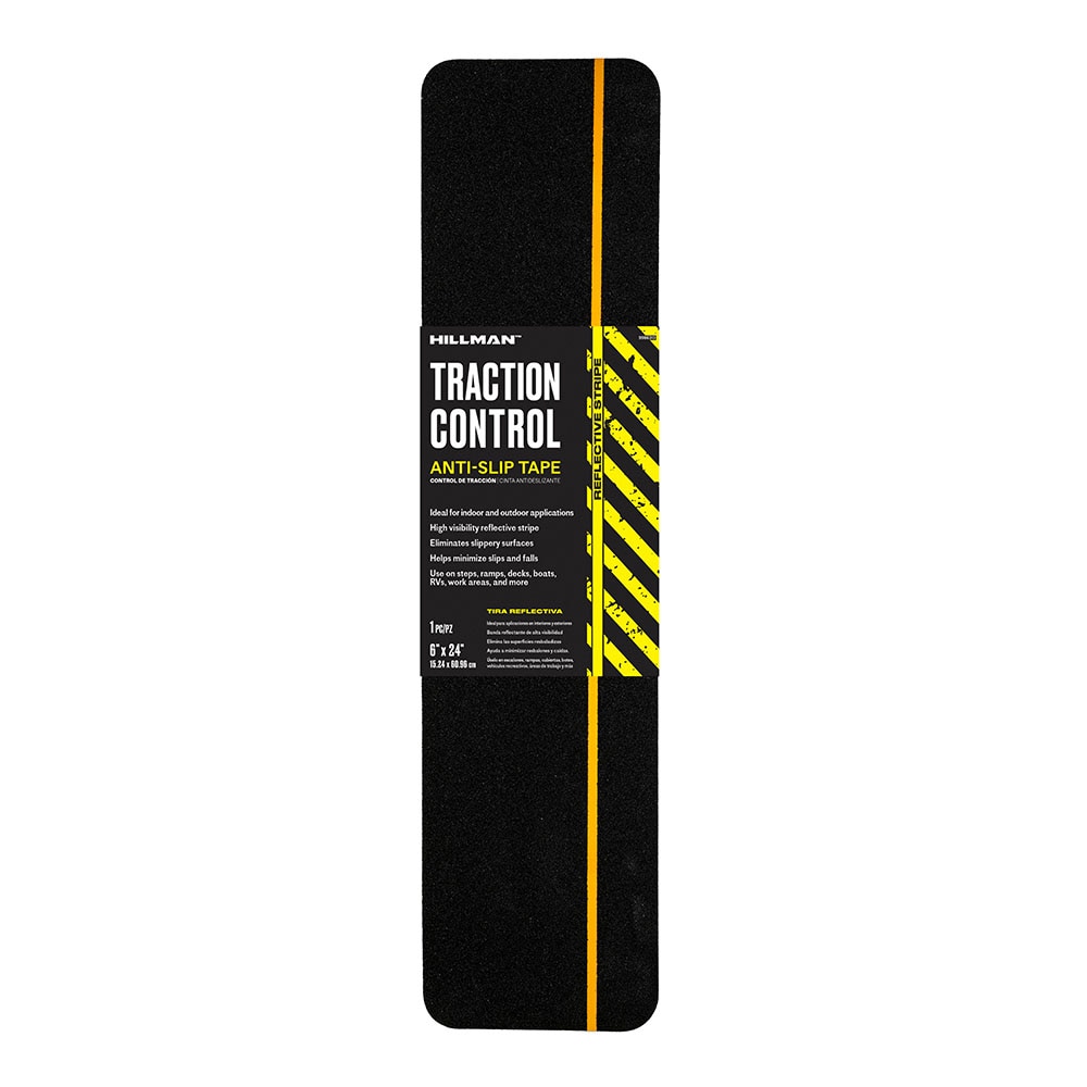 Hillman 6-in x 2-ft Black Tread Strips Anti-Slip Tape 9986313 at