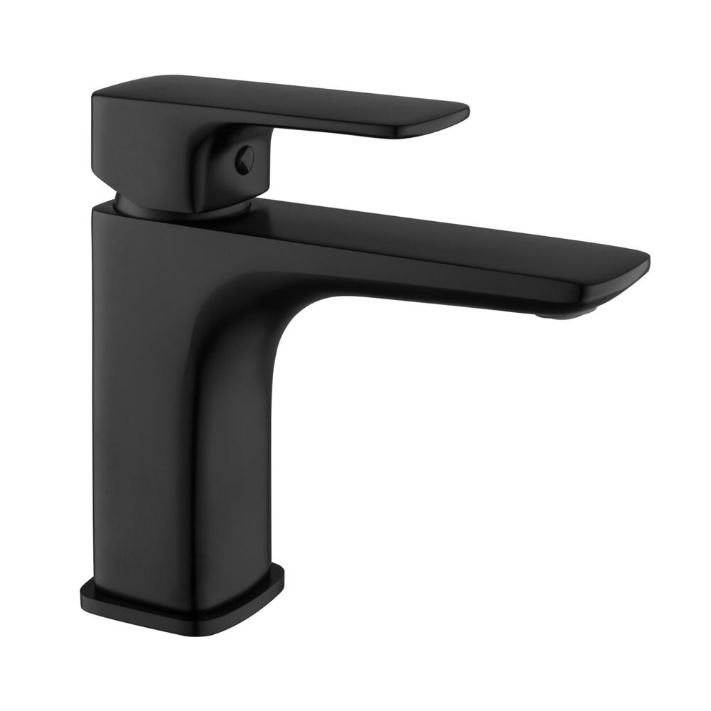 Matte Black 1 Handle Single Hole Watersense Bathroom Sink Faucet In The Bathroom Sink Faucets Department At Lowes Com