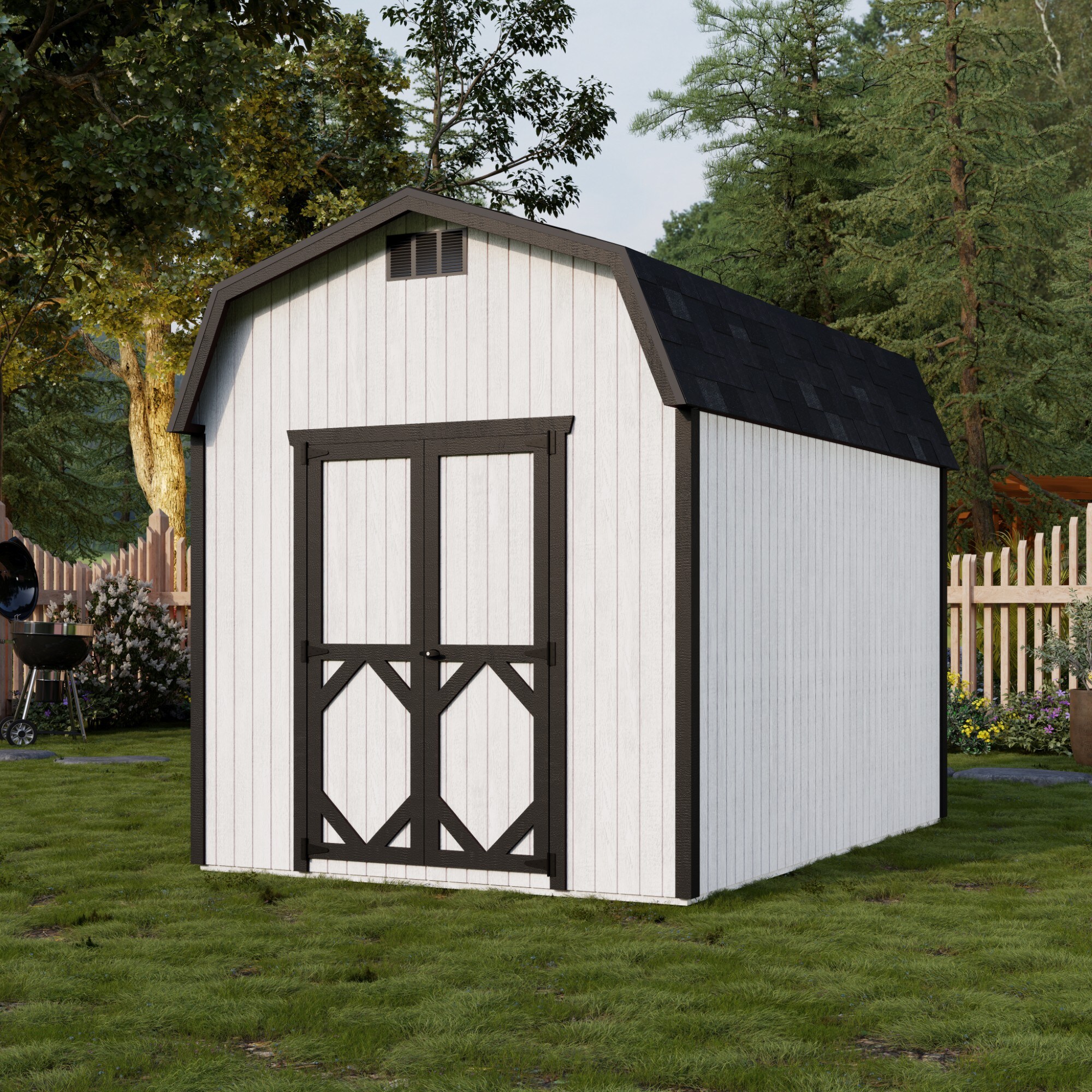 Little Cottage Co 8X12 CGB-6-PC Wood-Storage-Buildings - View #2