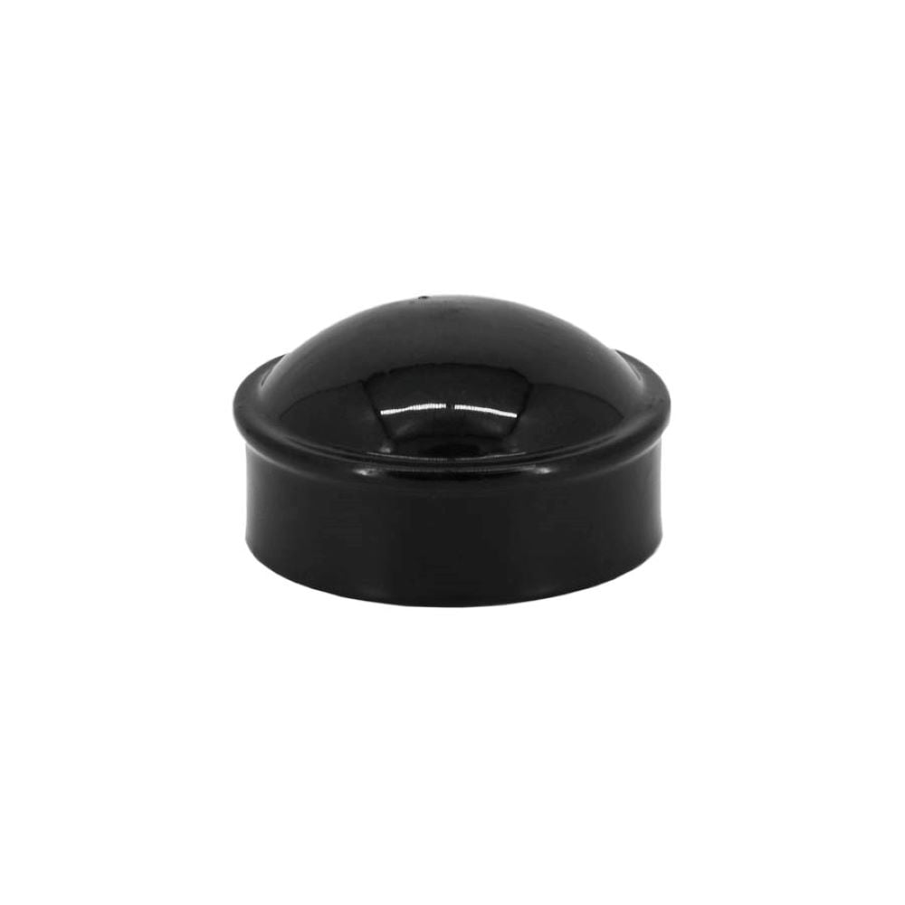 Fence Brokers 2 1/2in Steel Dome Cap - Black