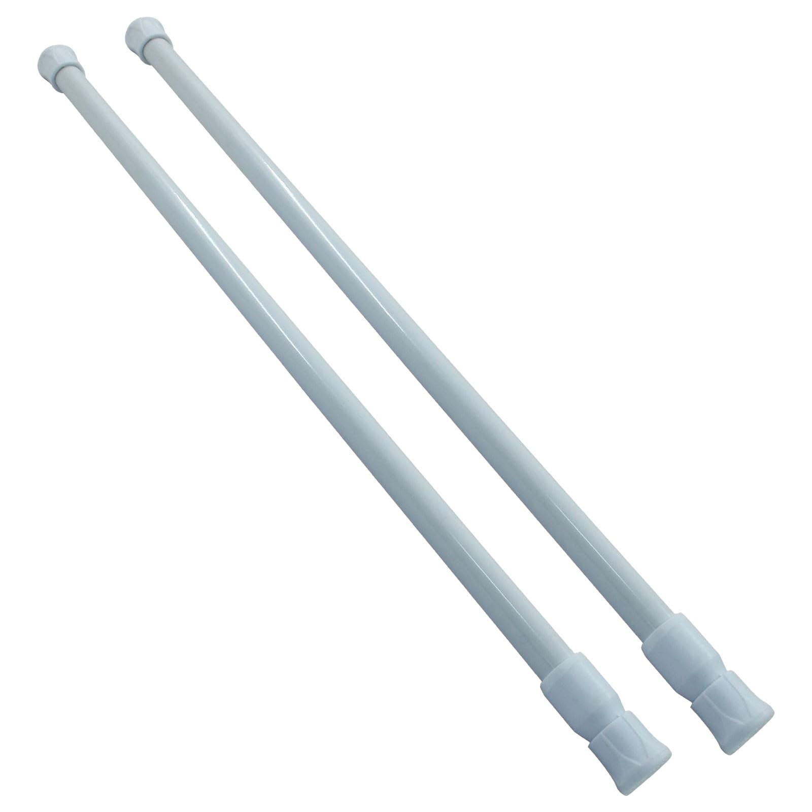 Etokfoks  2 Pack Adjustable Window Security Bars 15 8 to 27 5 in Steel Tension Rod Sliding Glass Door Lock Bars with Smooth Finish