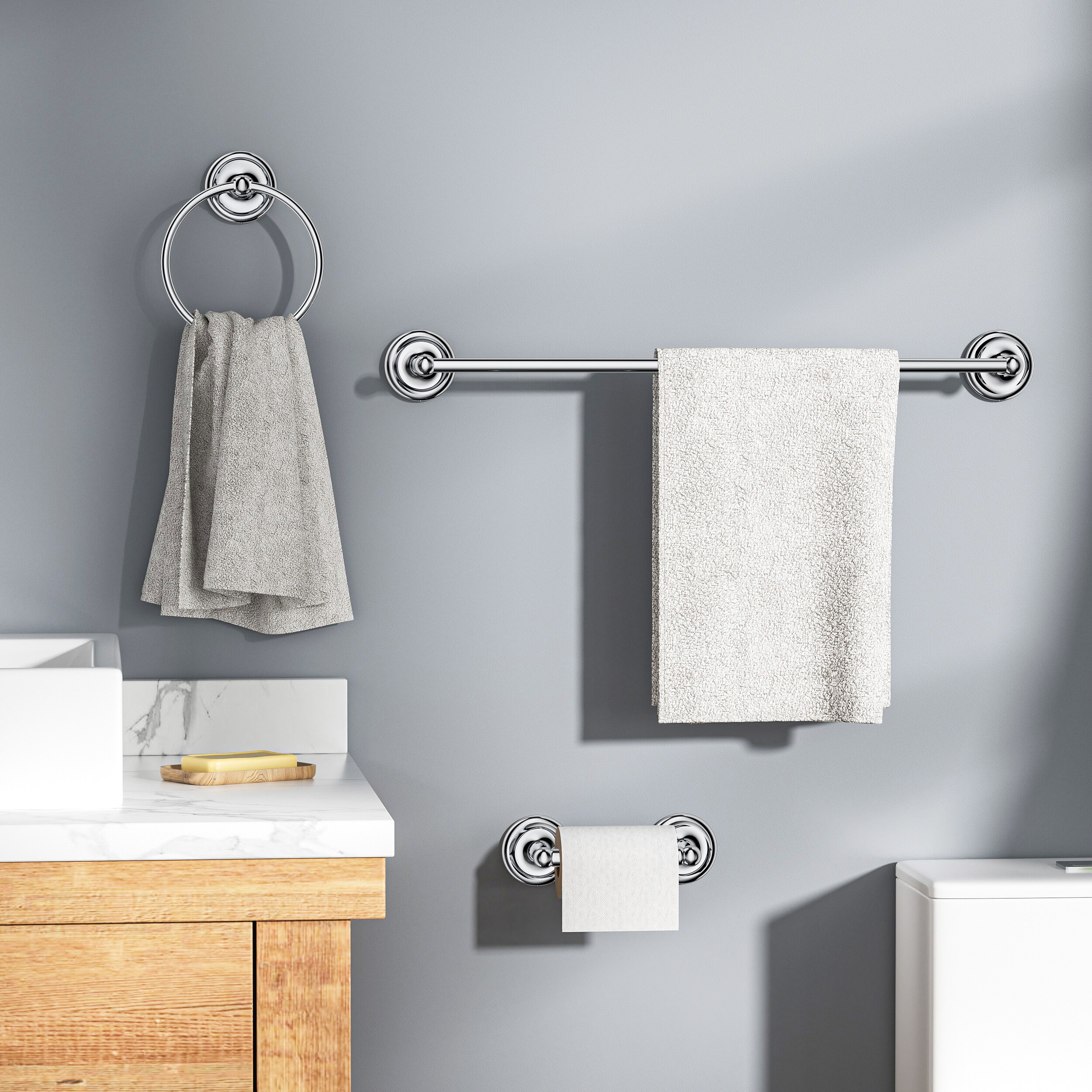 androme AD191M1CH3 Decorative-Bath-Hardware-Kits - View #3