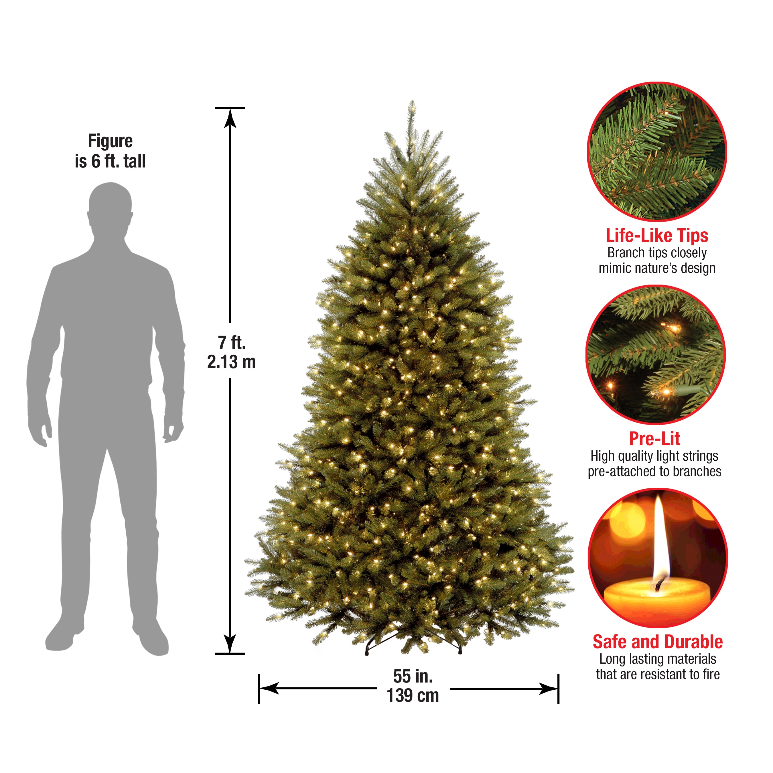 National Tree Company DUH-70LO Artificial-Christmas-Trees - View #7