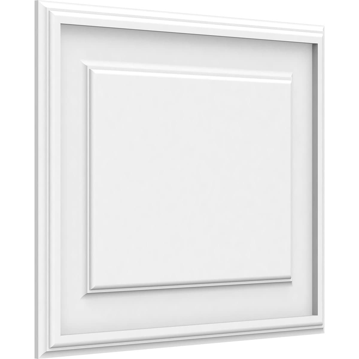 Ekena Millwork WALP20X16X062LEG 20-in x 16-in Smooth Paintable/Stainable White PVC Fretwork Wall Panel (