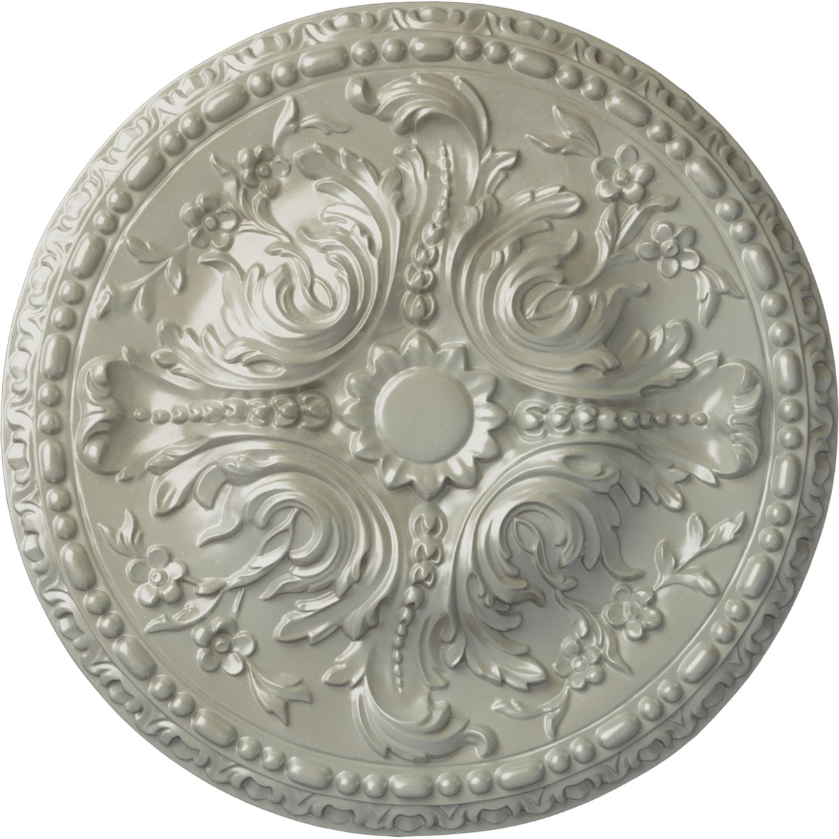 Ekena Millwork CM20AMFCS Amelia 19.625-in W x 19.625-in L Painted Flash Copper Polyurethane Whole Ceiling Medallion