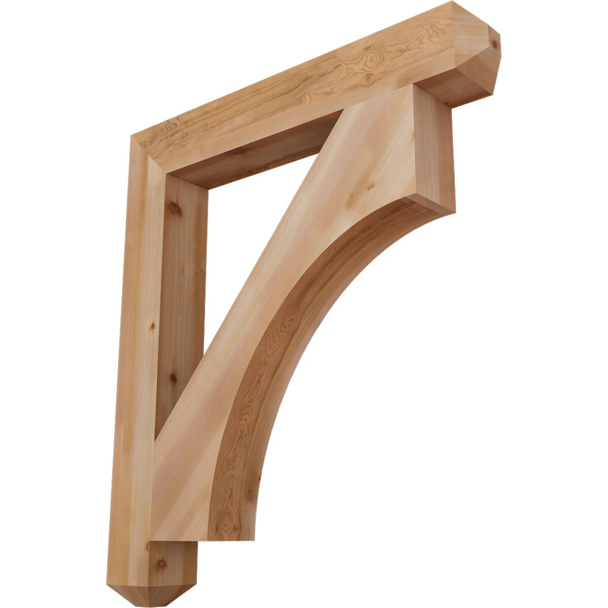 Ekena Millwork BKT06X42X48WTL04SWR Westlake craftsman smooth 5-1/2-in x 42-in x 48-in Western red cedar Brown Wood Standard bracket